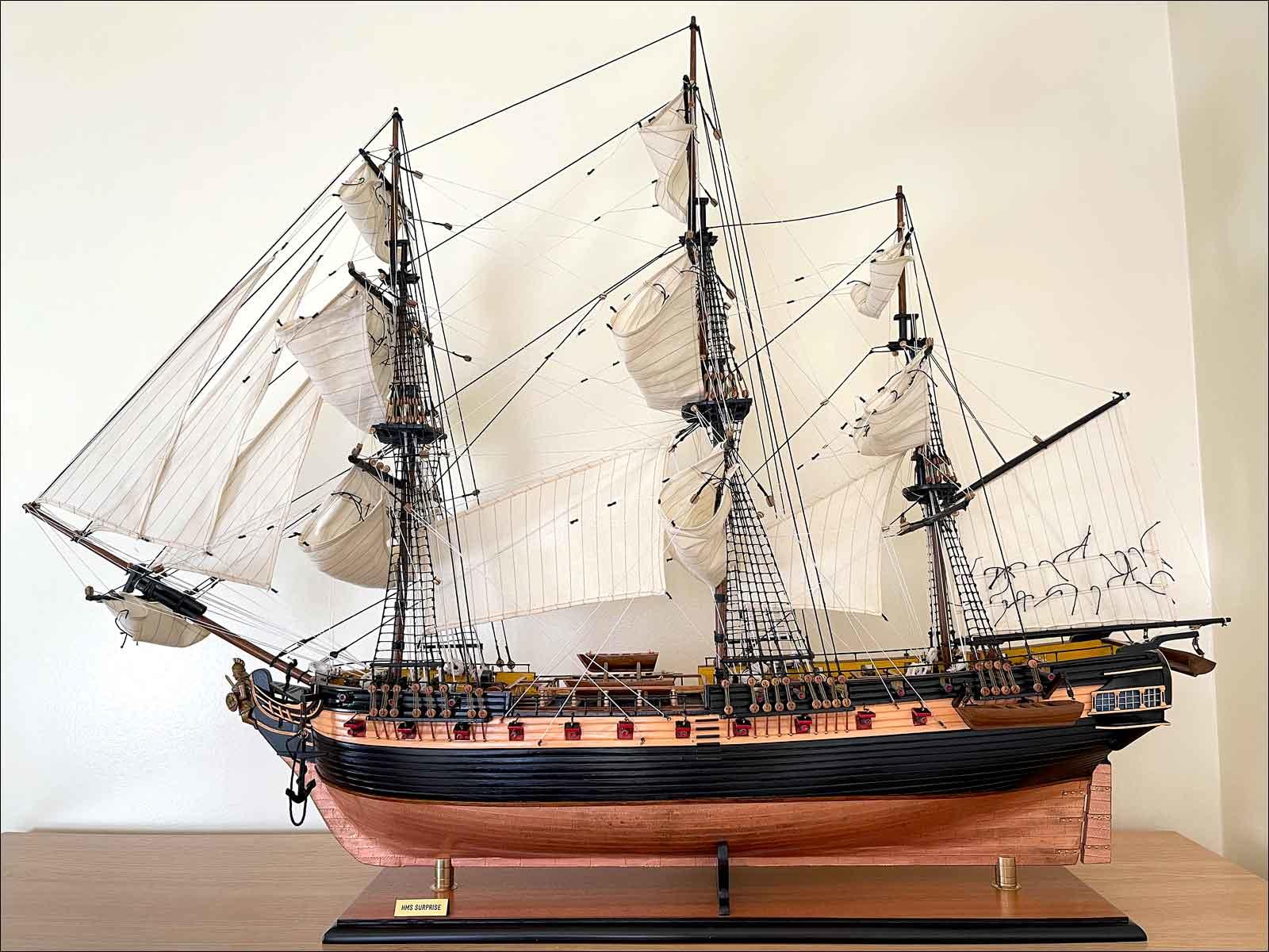 Hms Surprise Scale 1/48 With Lifeboat Wood Model Ship Kit, 59% OFF