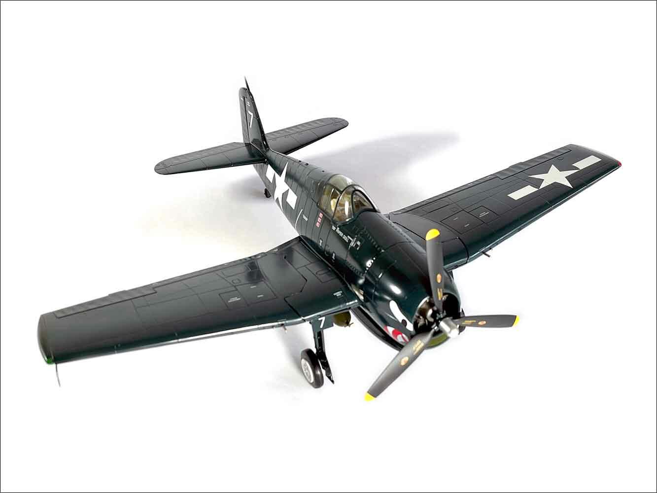 thumbnail interactive-video image 1 of Bell-MODELS 1/32 Grumman F6F-5 Hellcat Fighter Model Kit – Water Decal, Unopened 1 of 4