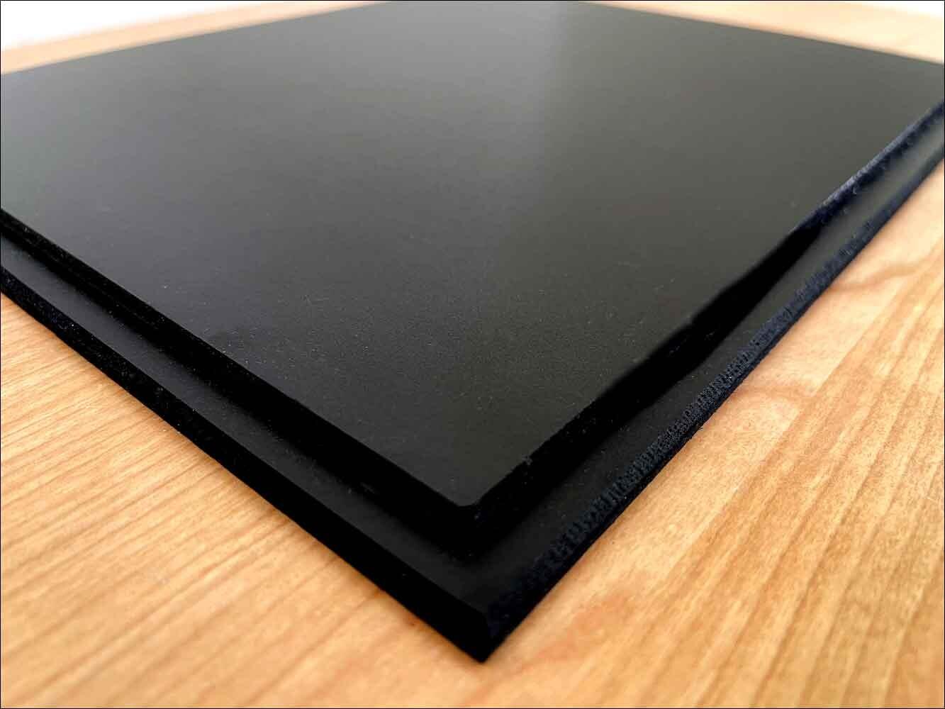 black base for display case