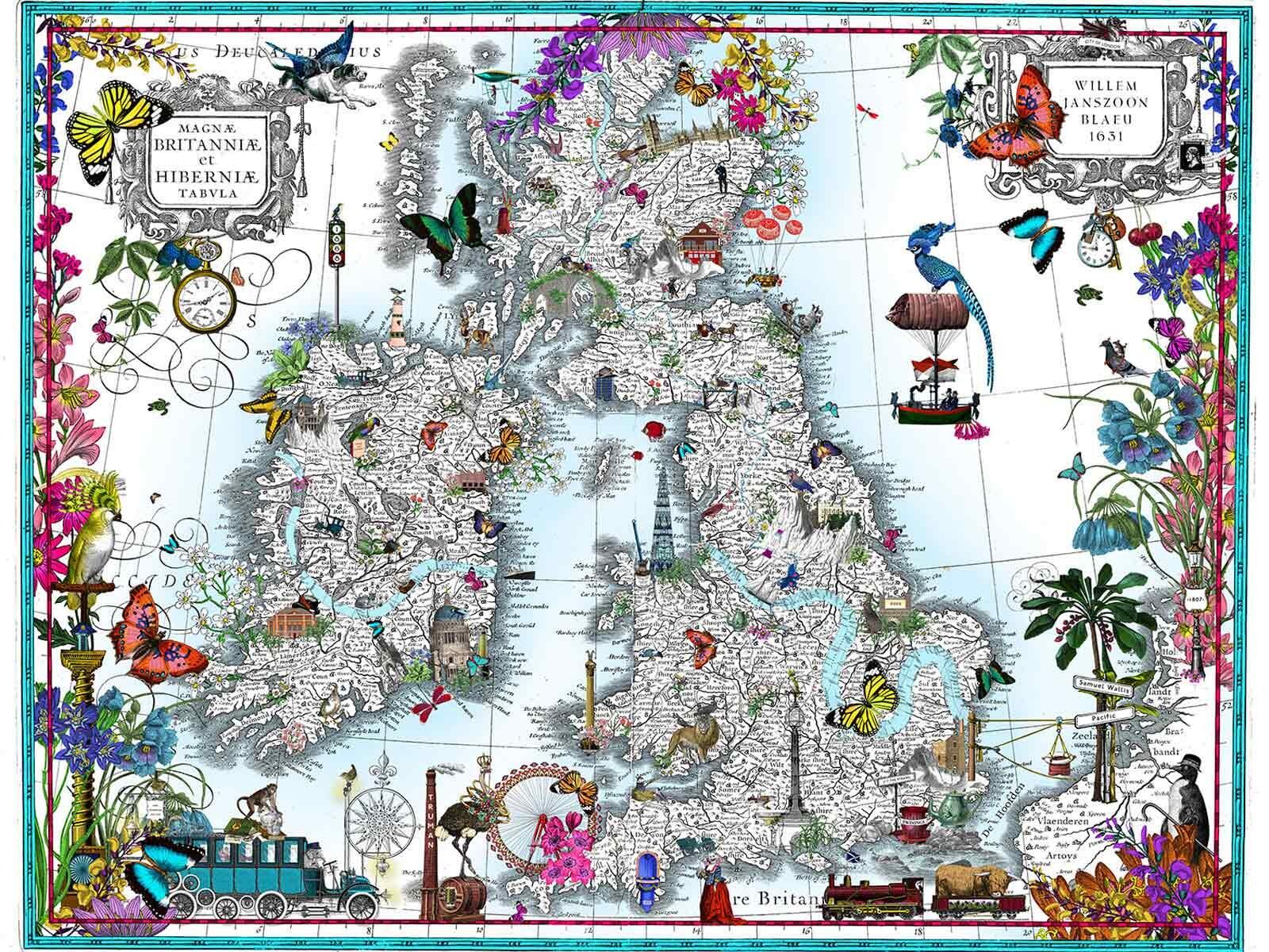 British Isles Print | Modern Prints of the British Isles