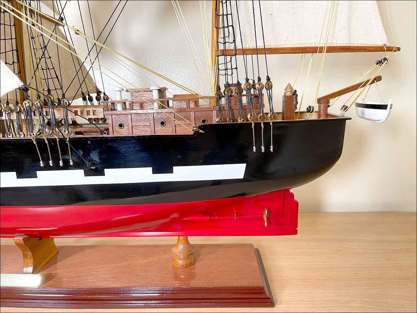 Tall ship Jeanie Johnston fully assembled