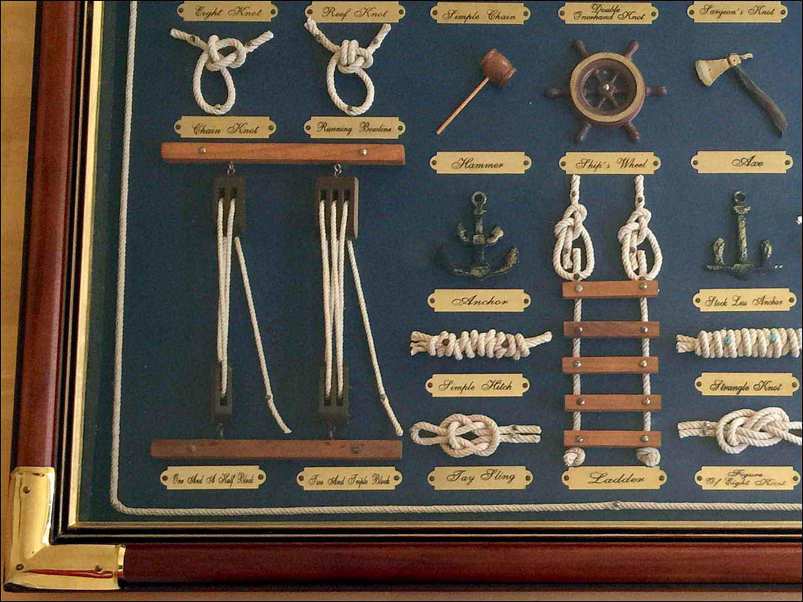 large decorative sailor's knot board