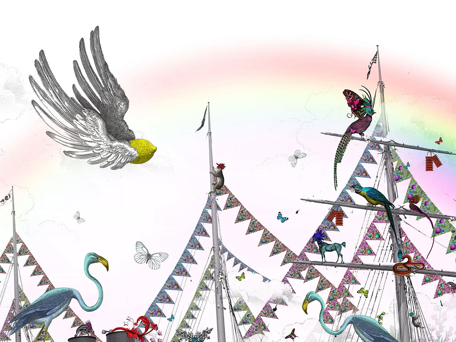 ship festival art print