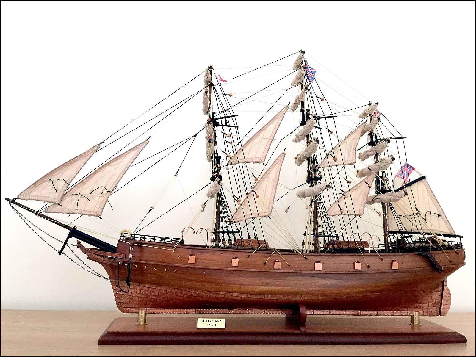 completed Cutty Sark 1869 model ship