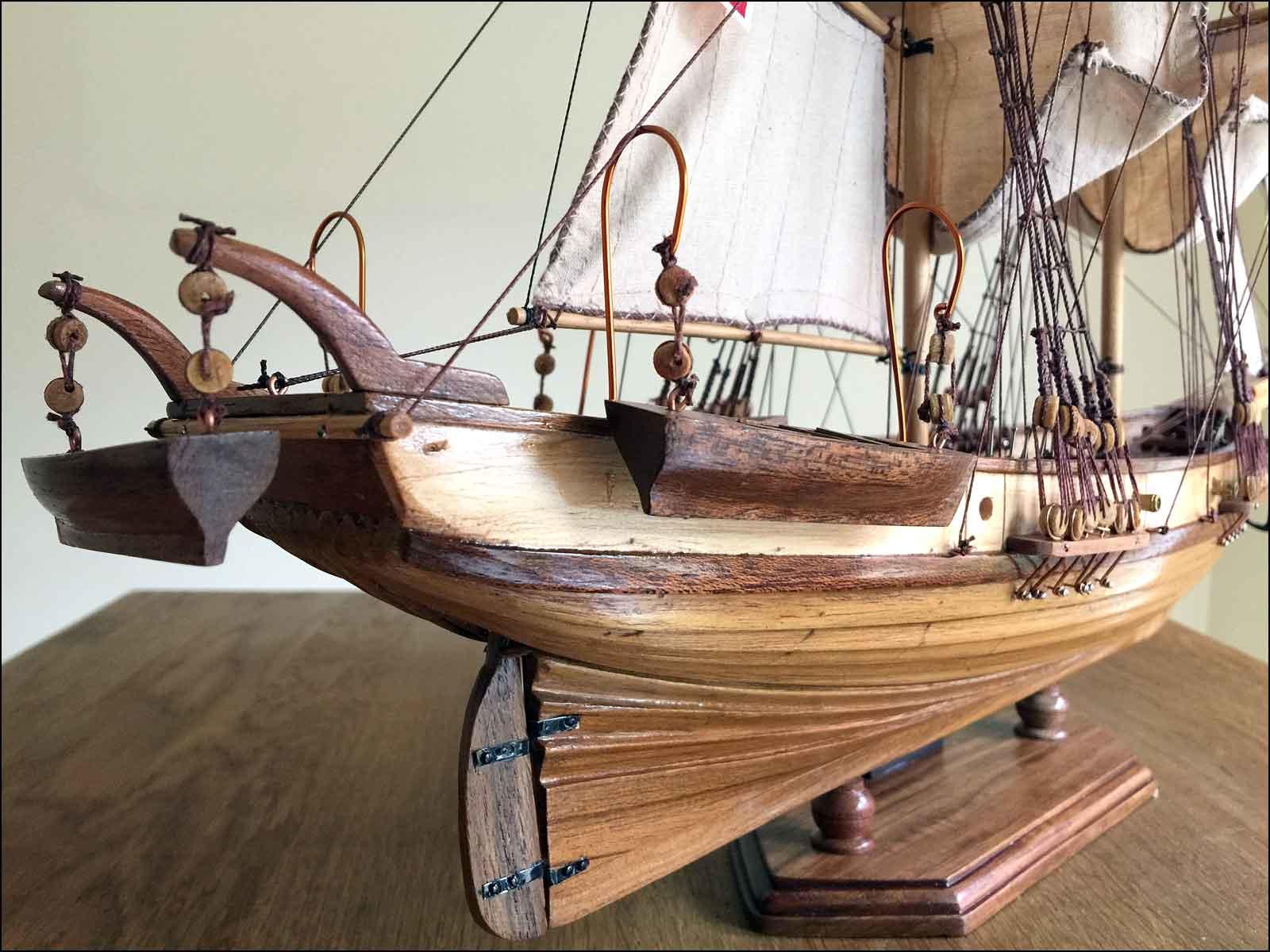 wooden model boat Brick Negrier