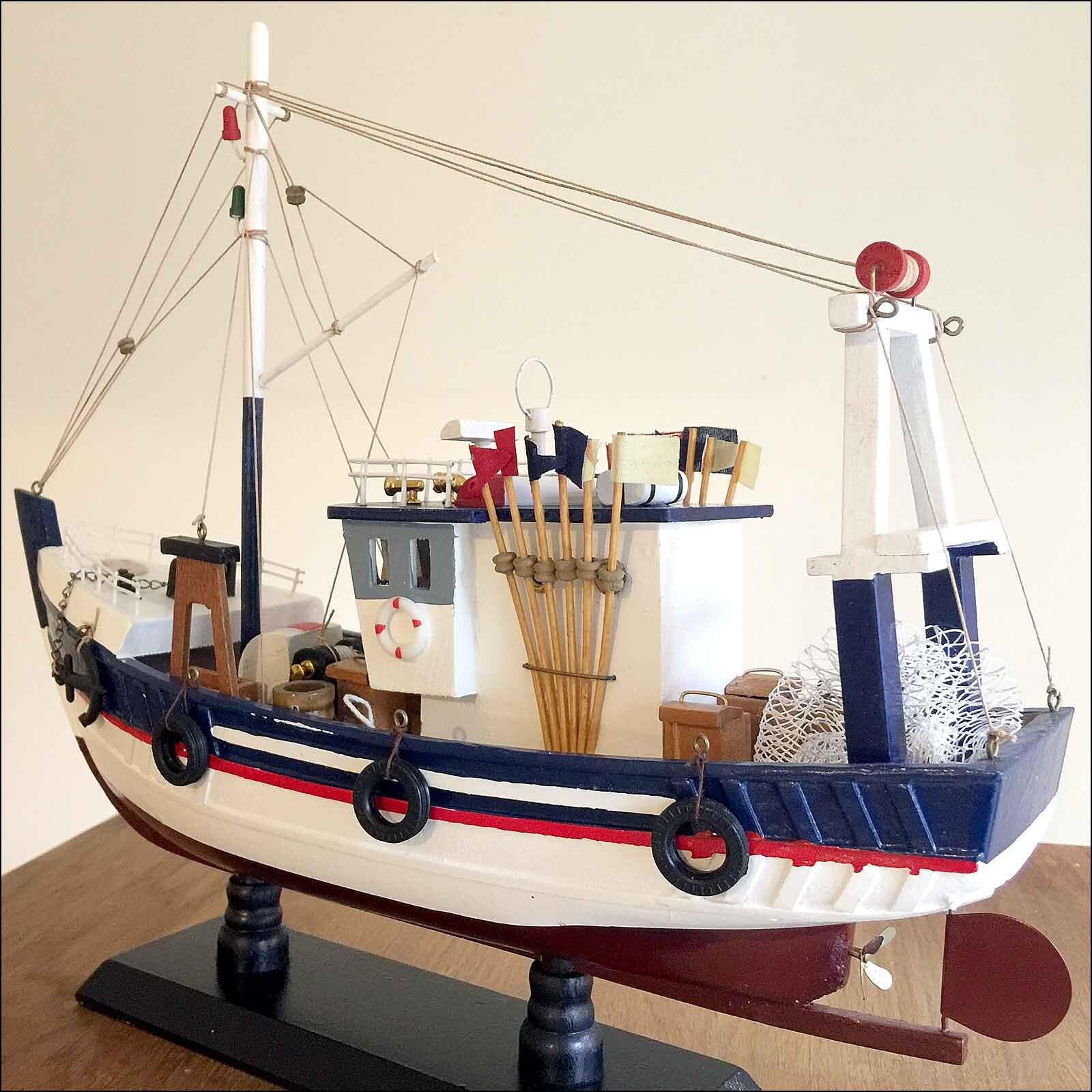 Cornwall fishing trawler boat model