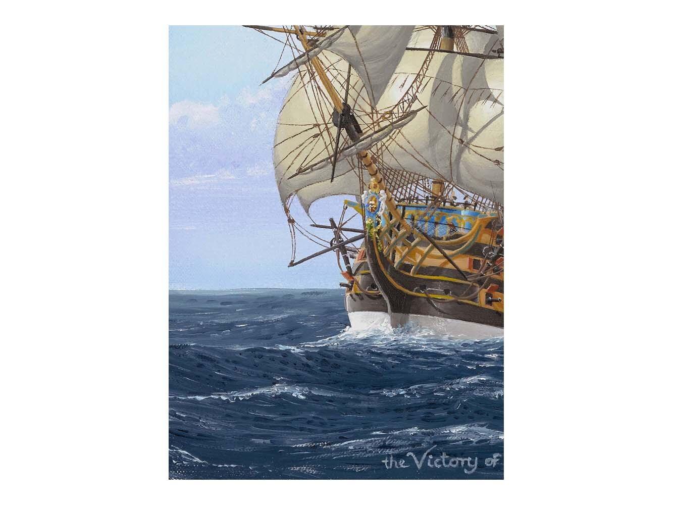 Admiral Nelson HMS Victory Art Print