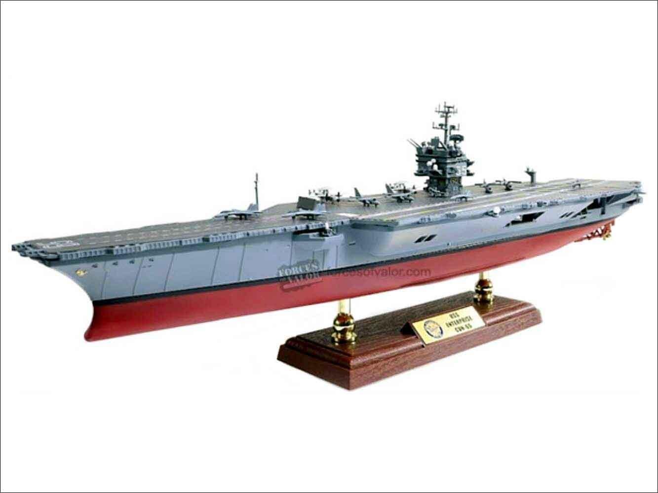 Aircraft carrier model for display