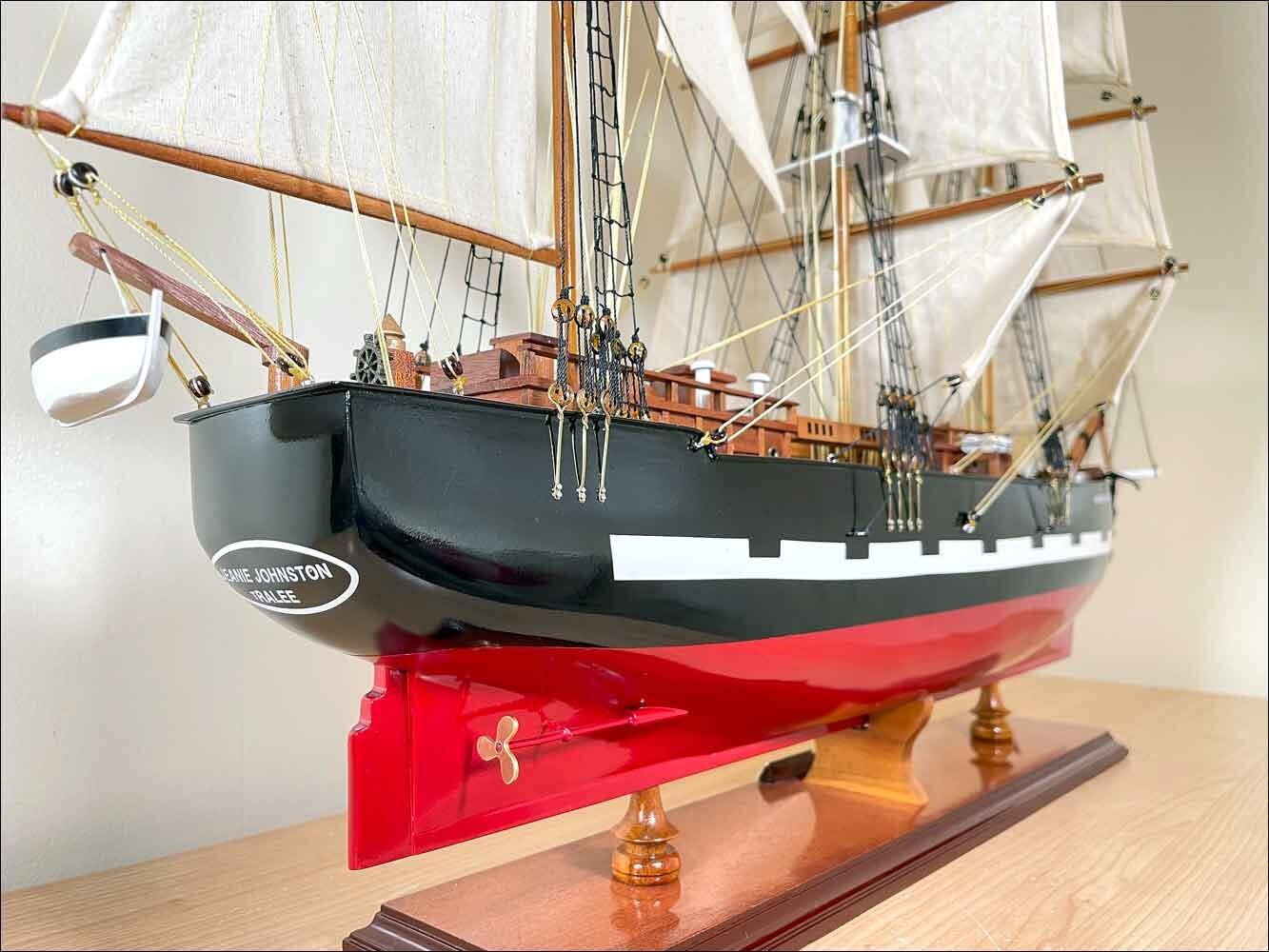 Handcrafted ship model made of wood