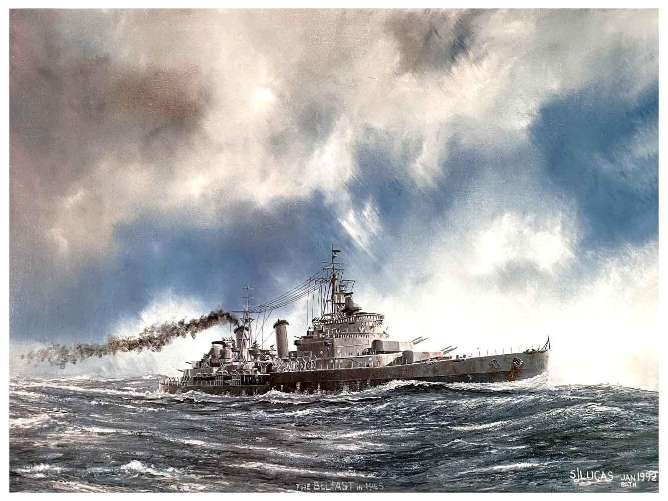 Battleships Print | HMS Belfast print