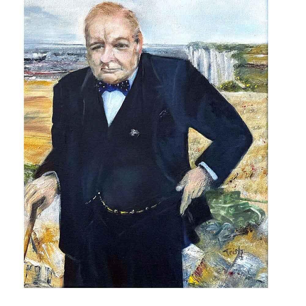A fresh look at Winston Churchill art print
