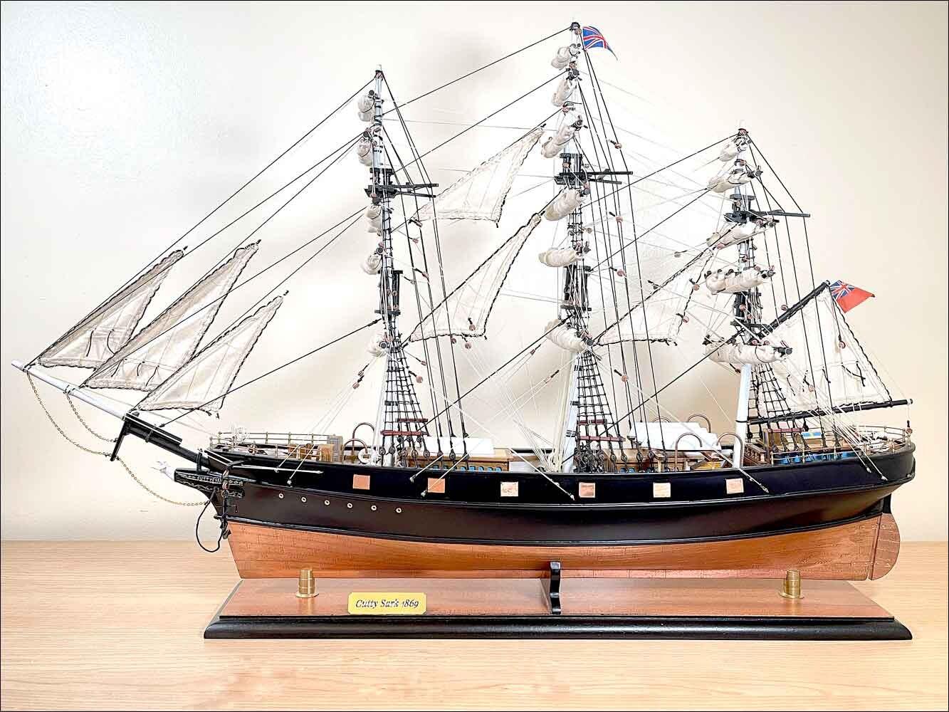 Cutty Sark Clipper Ship Copper Plated Hull Model Boat Cutty Sark Clipper Ship Copper Plated Hull Model Boat