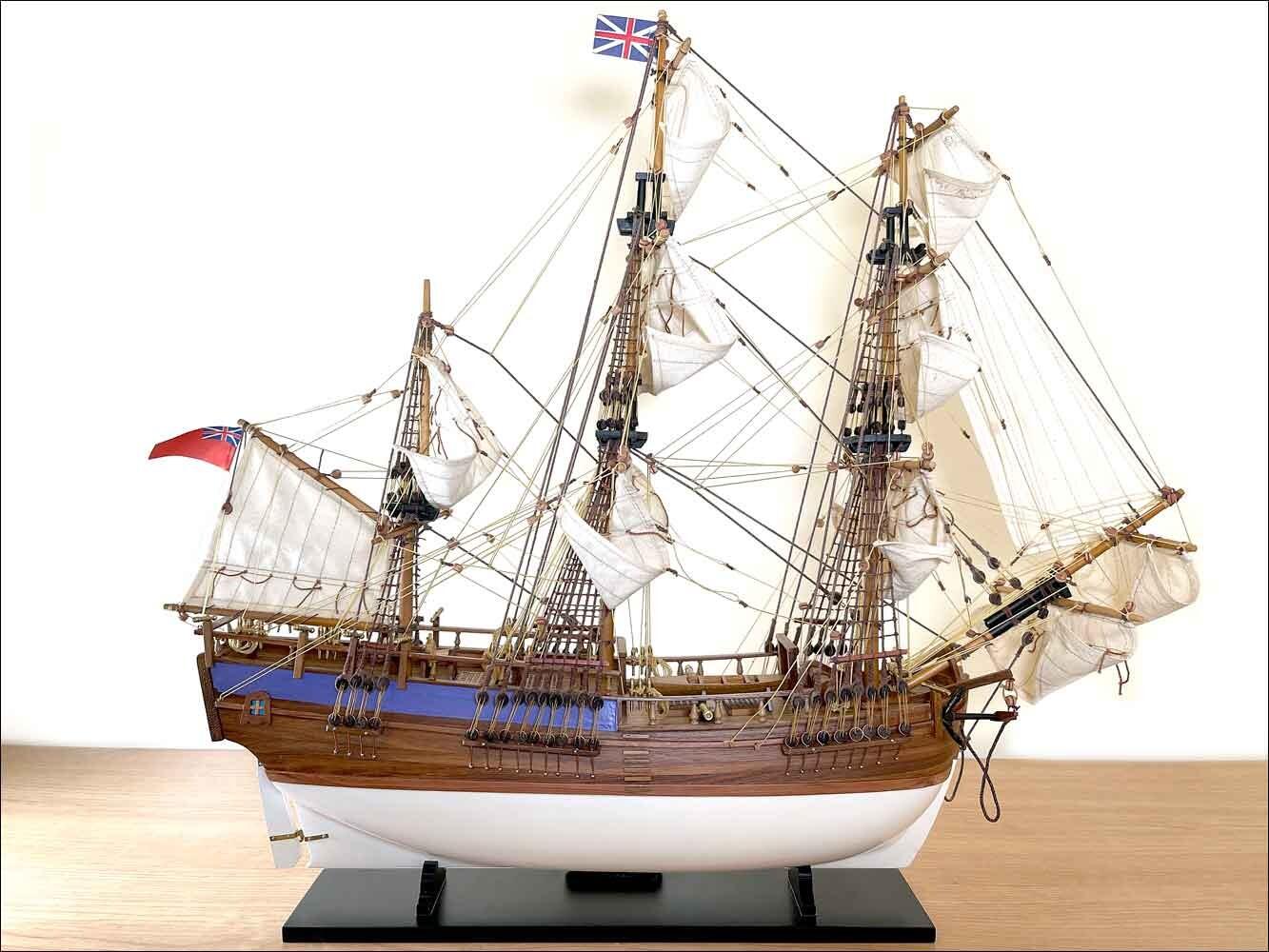Bark Endeavour Model Ship 1768