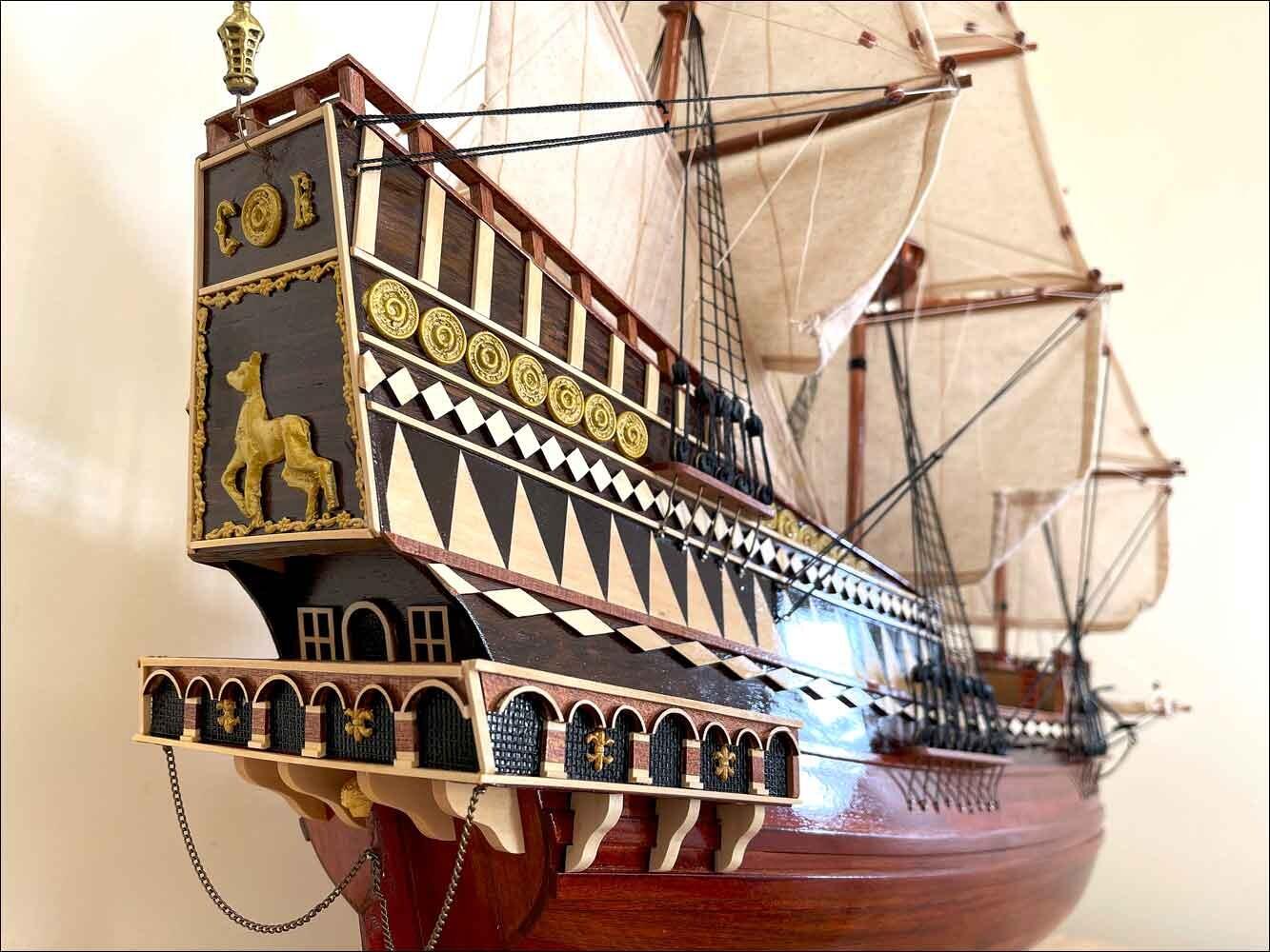 Fully Assembled Golden Hind Ship Model