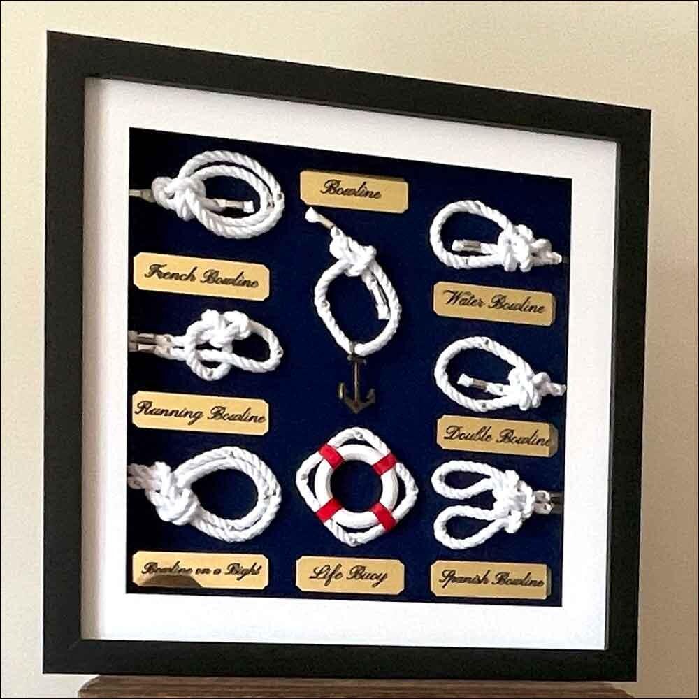 Framed knot display for sale