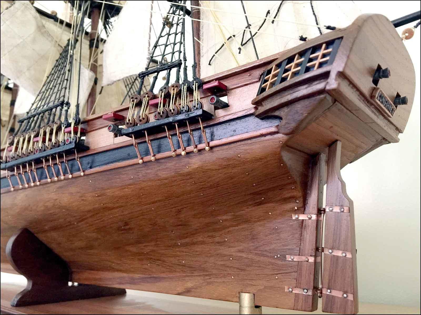 wooden French ship La Confiance replica