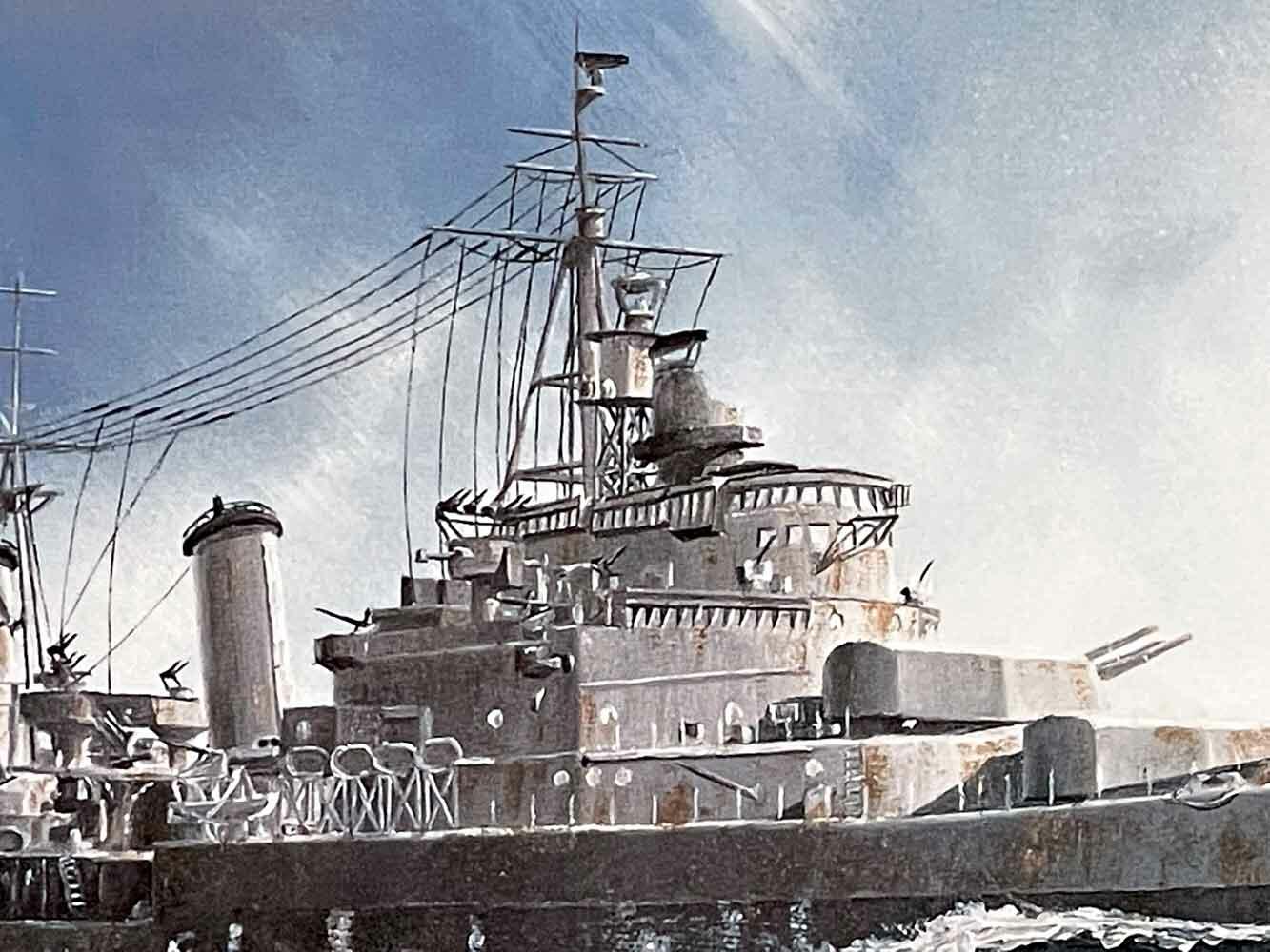 battleship art print