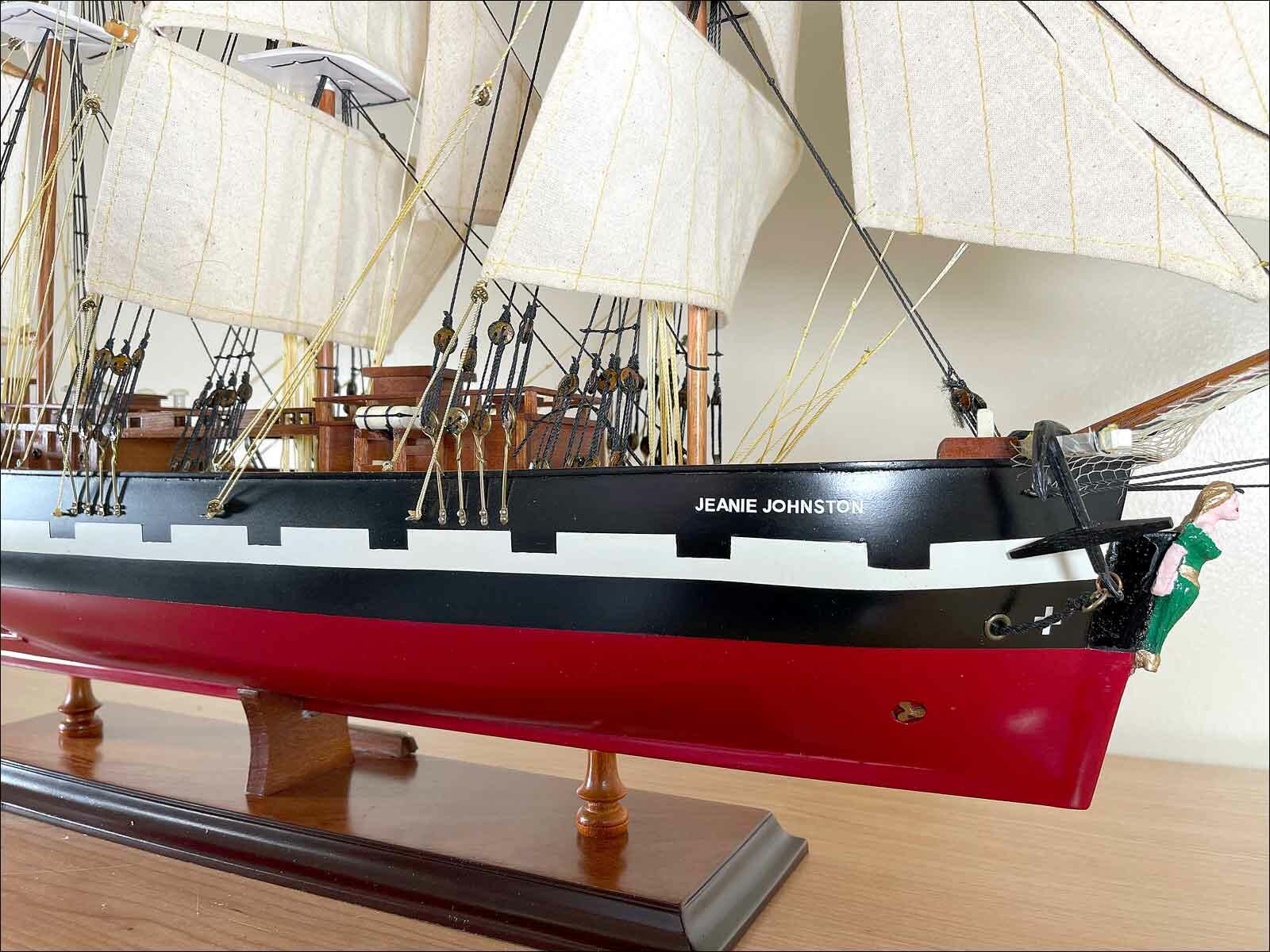 wooden tall ship model Jeanie Johnston