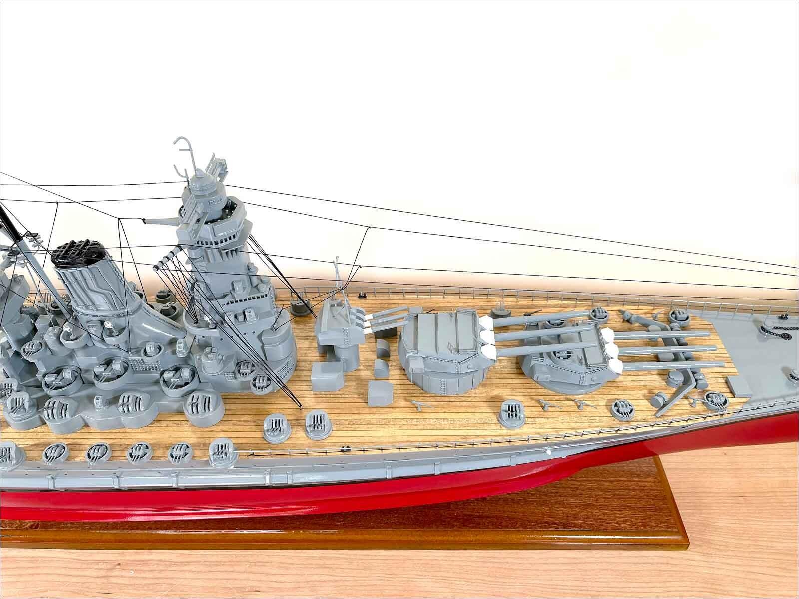 Detailed Yamato model battleship