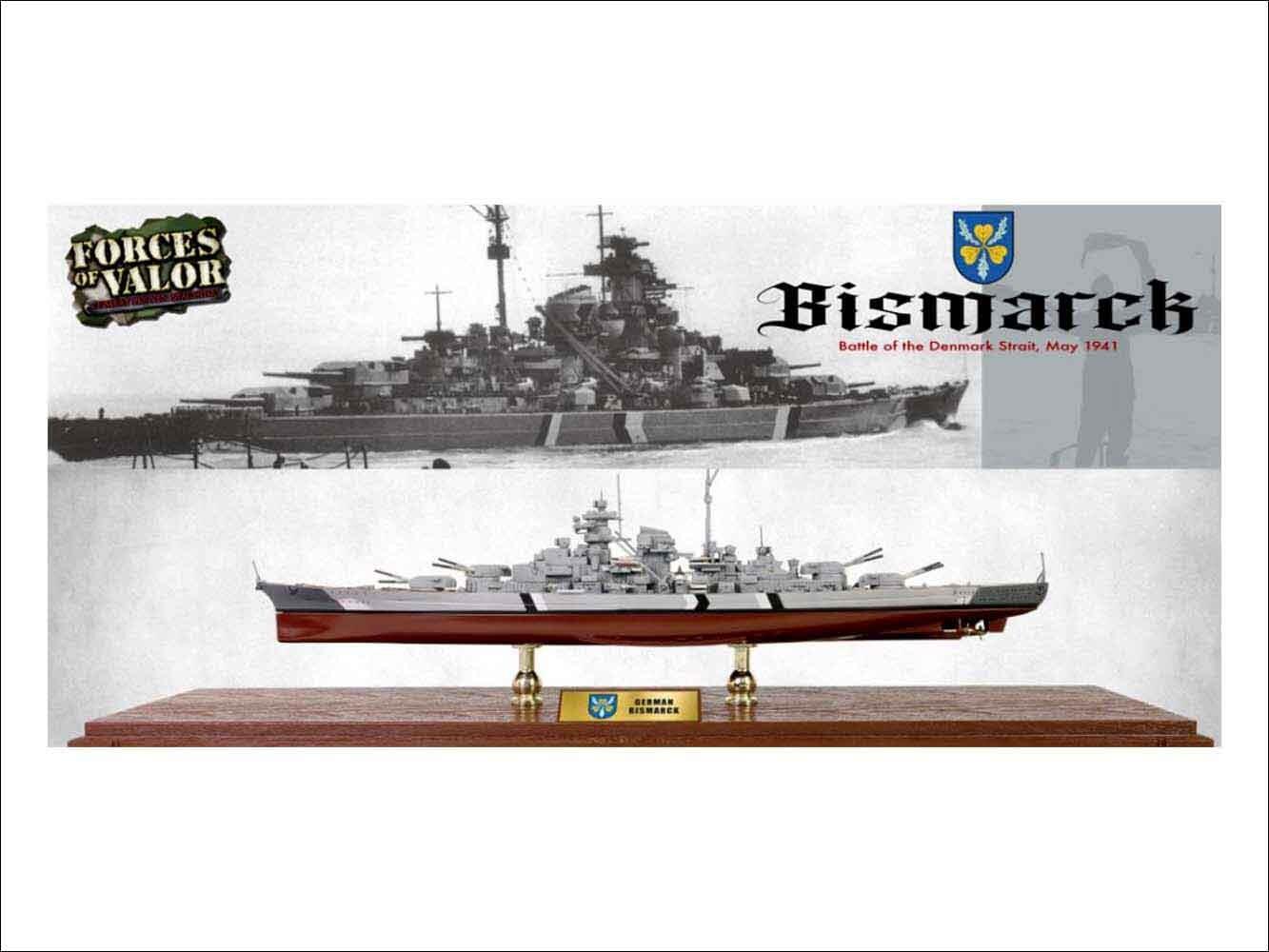 Small Bismarck battleship model for sale