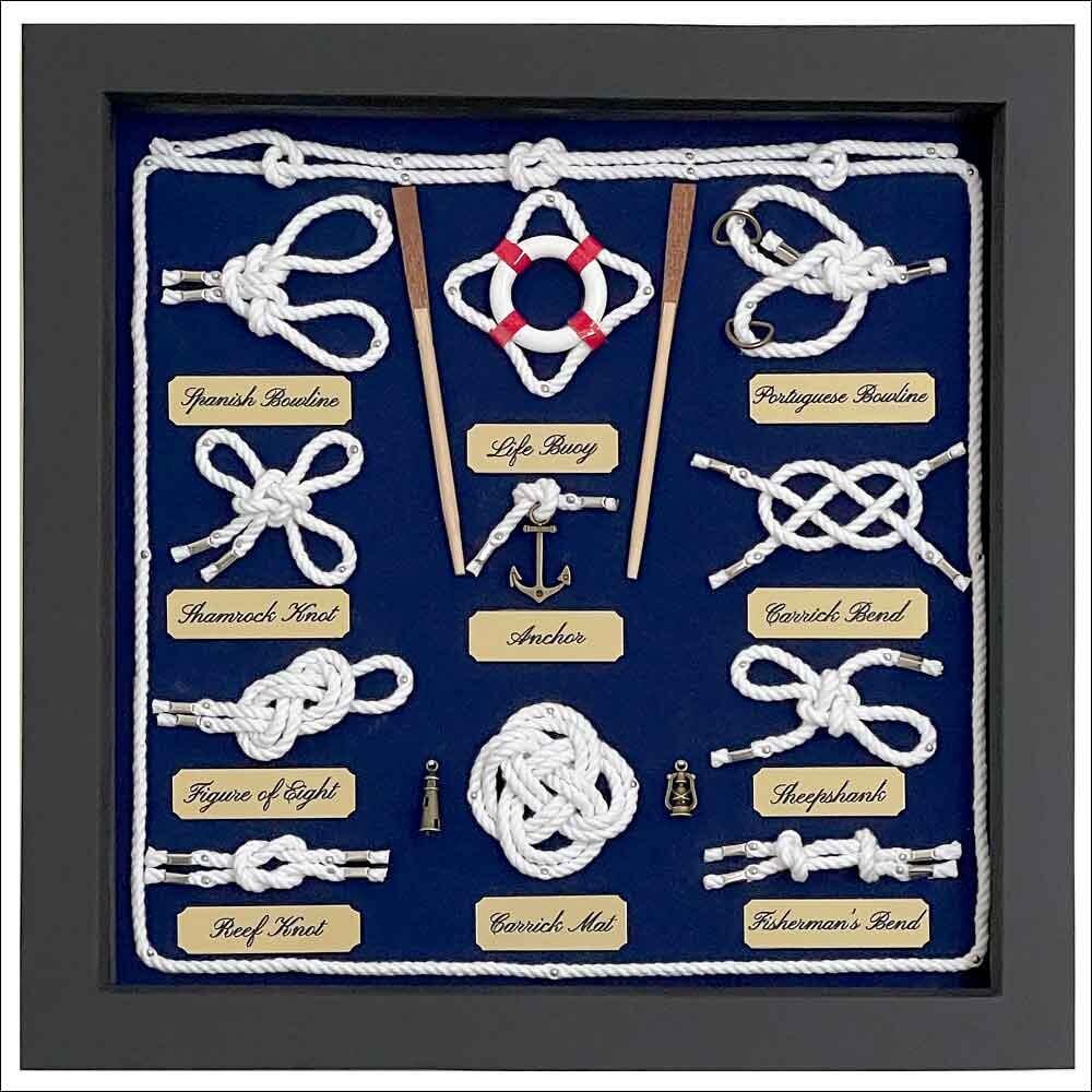 Navy knots display box