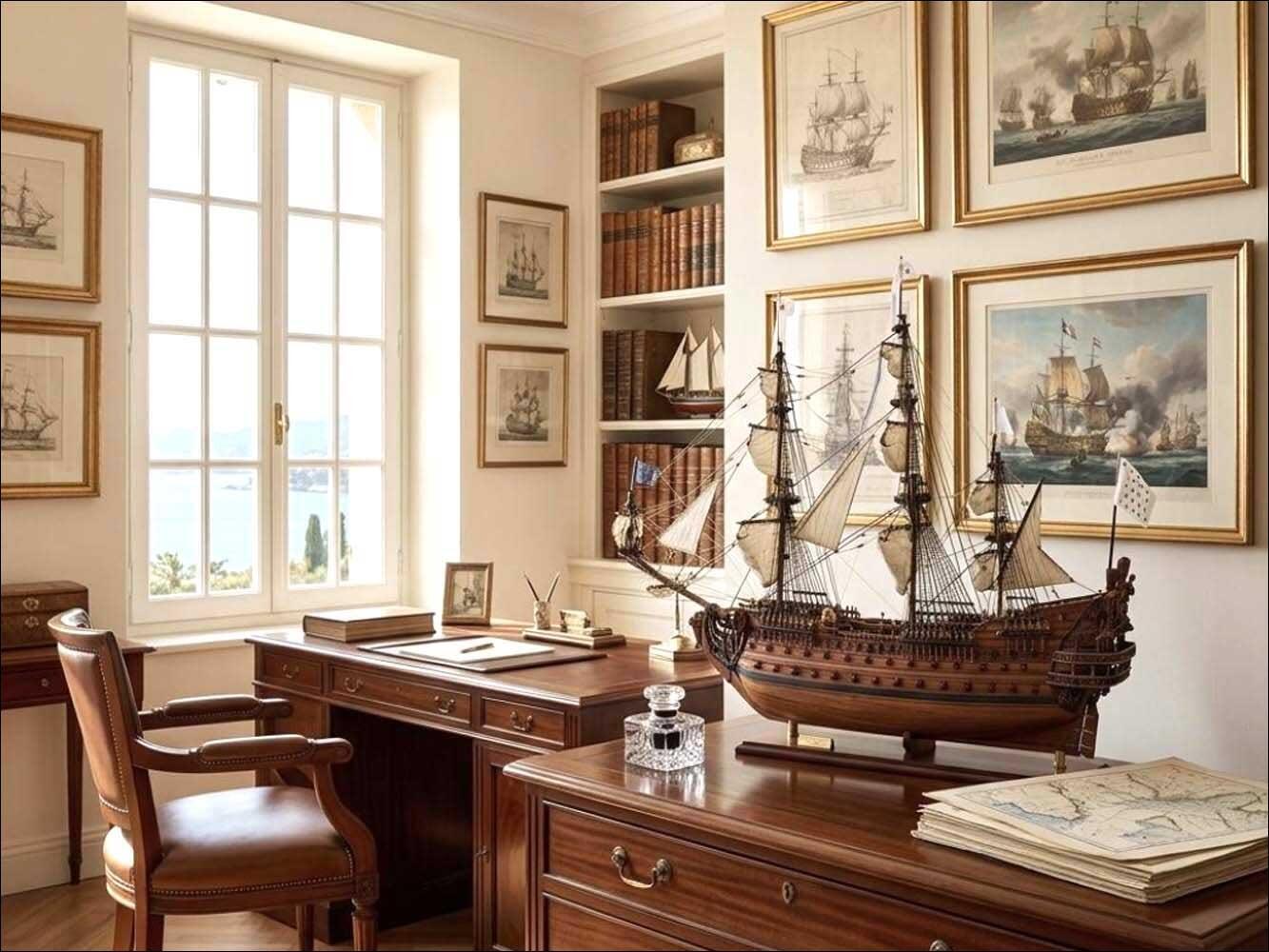 French Ship Le Soleil Royal for decoration