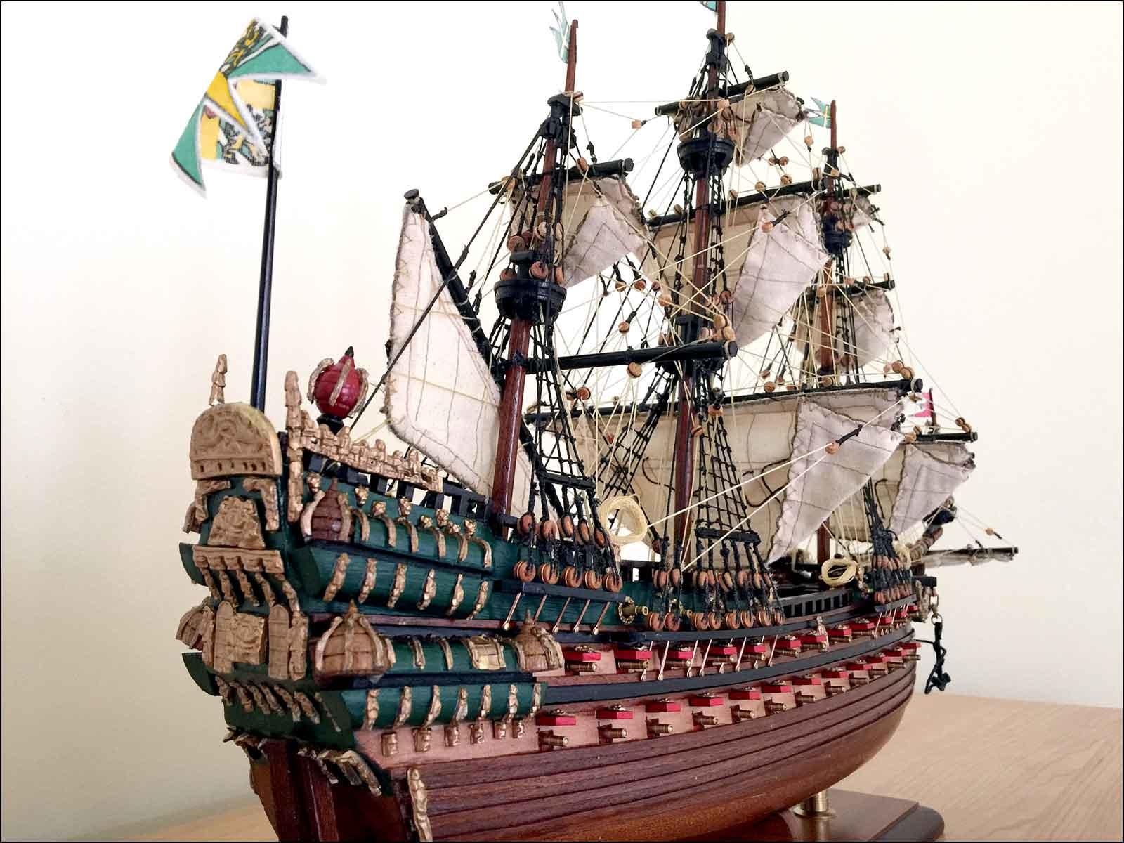 Wooden model galleon for sale VASA