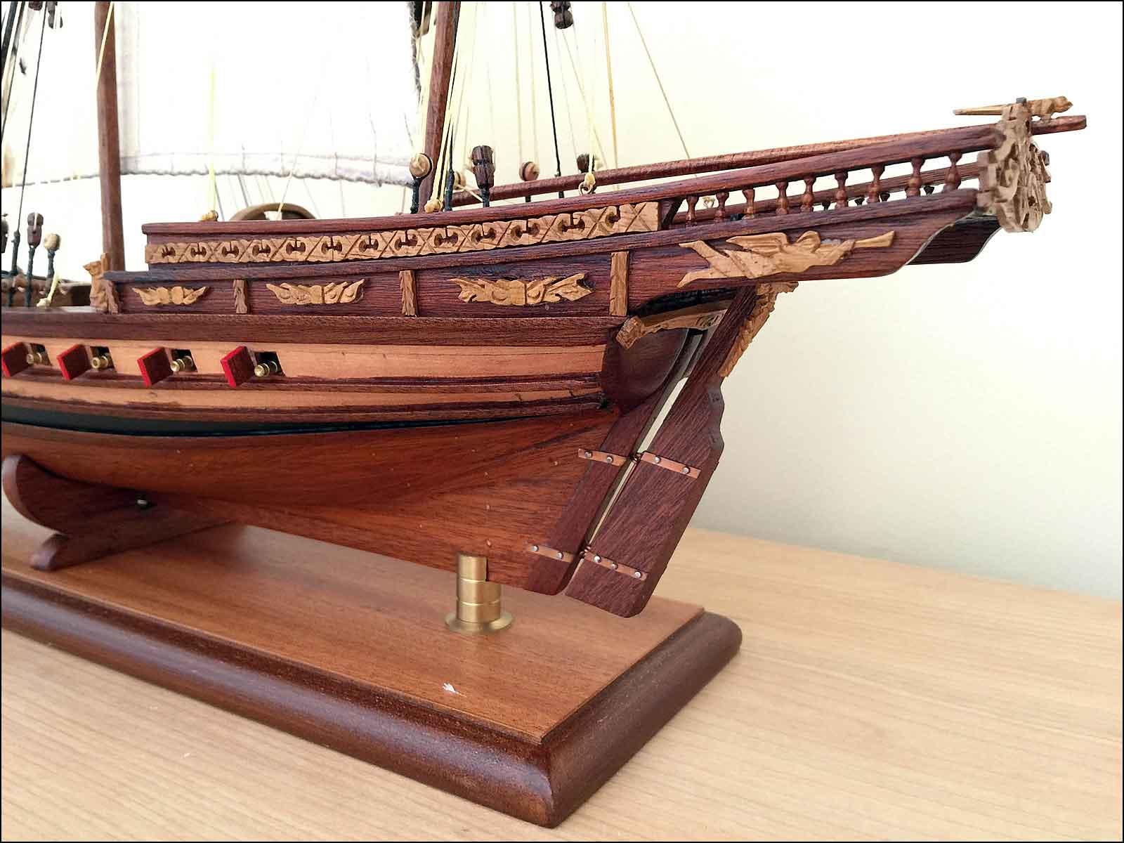 modelbouw schepen Xebec