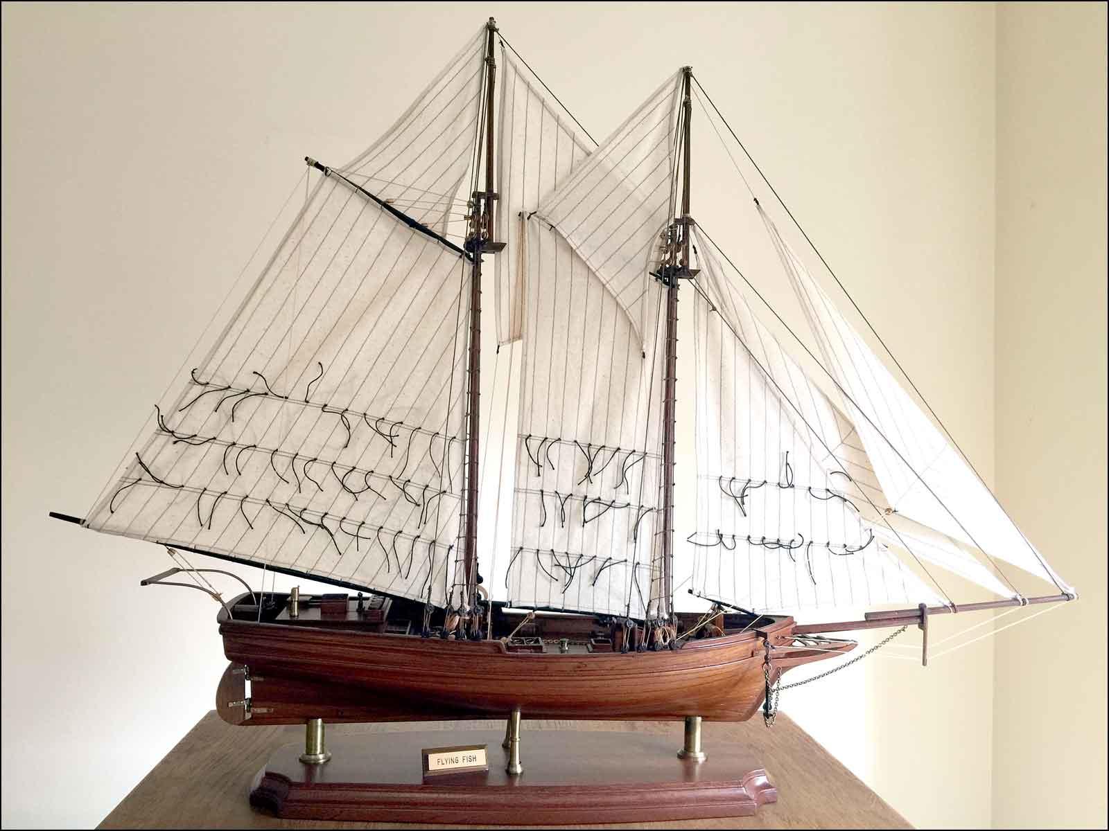 Flying Fish schooner model