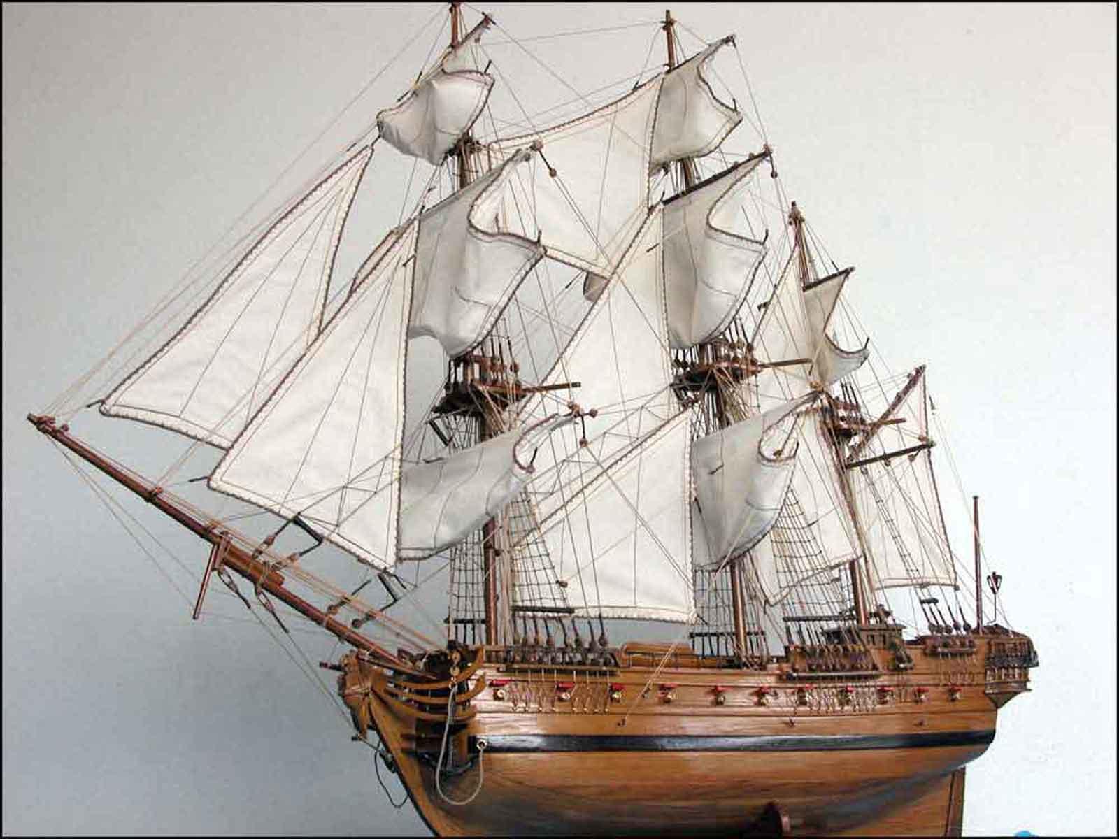 French ship model
