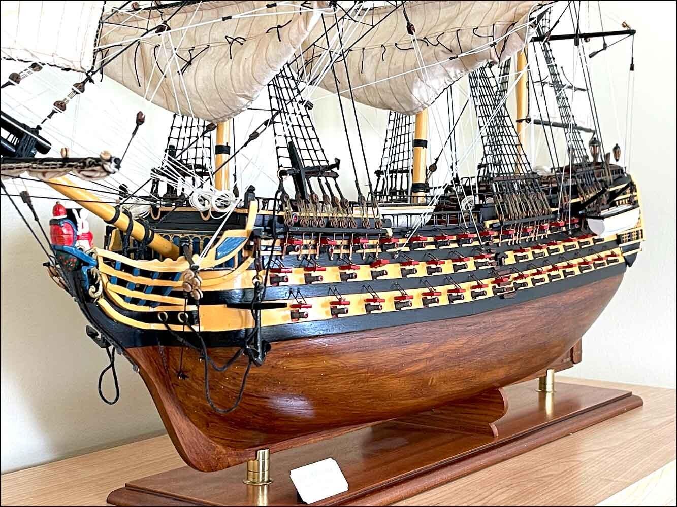 large HMS Victory model ship