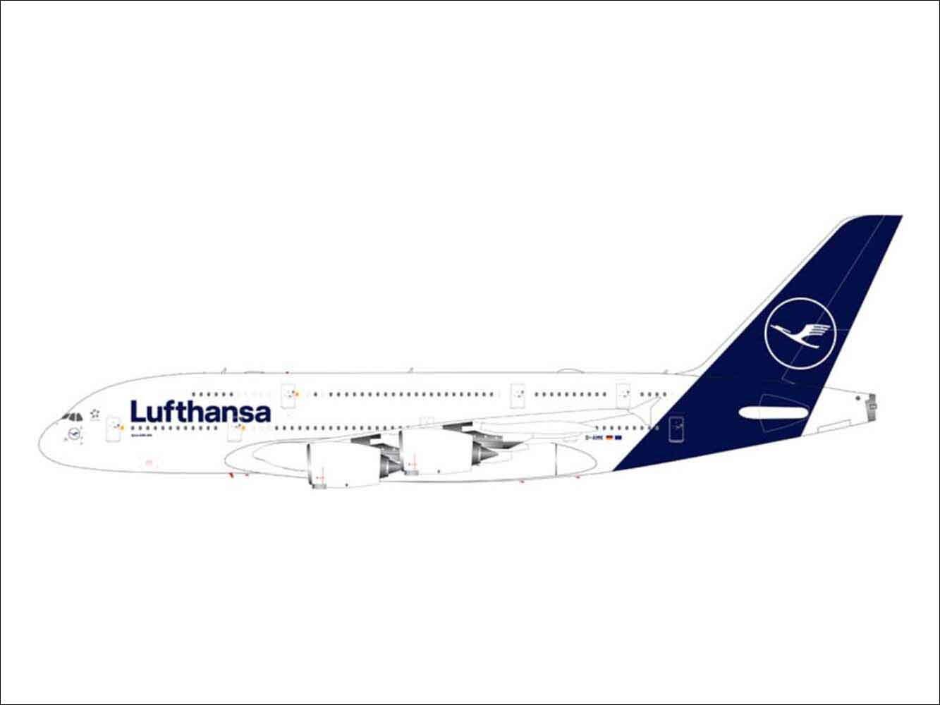 Airbus A380 Lufthansa D-AIMK 1:400 | Airbus A380 Desktop Model