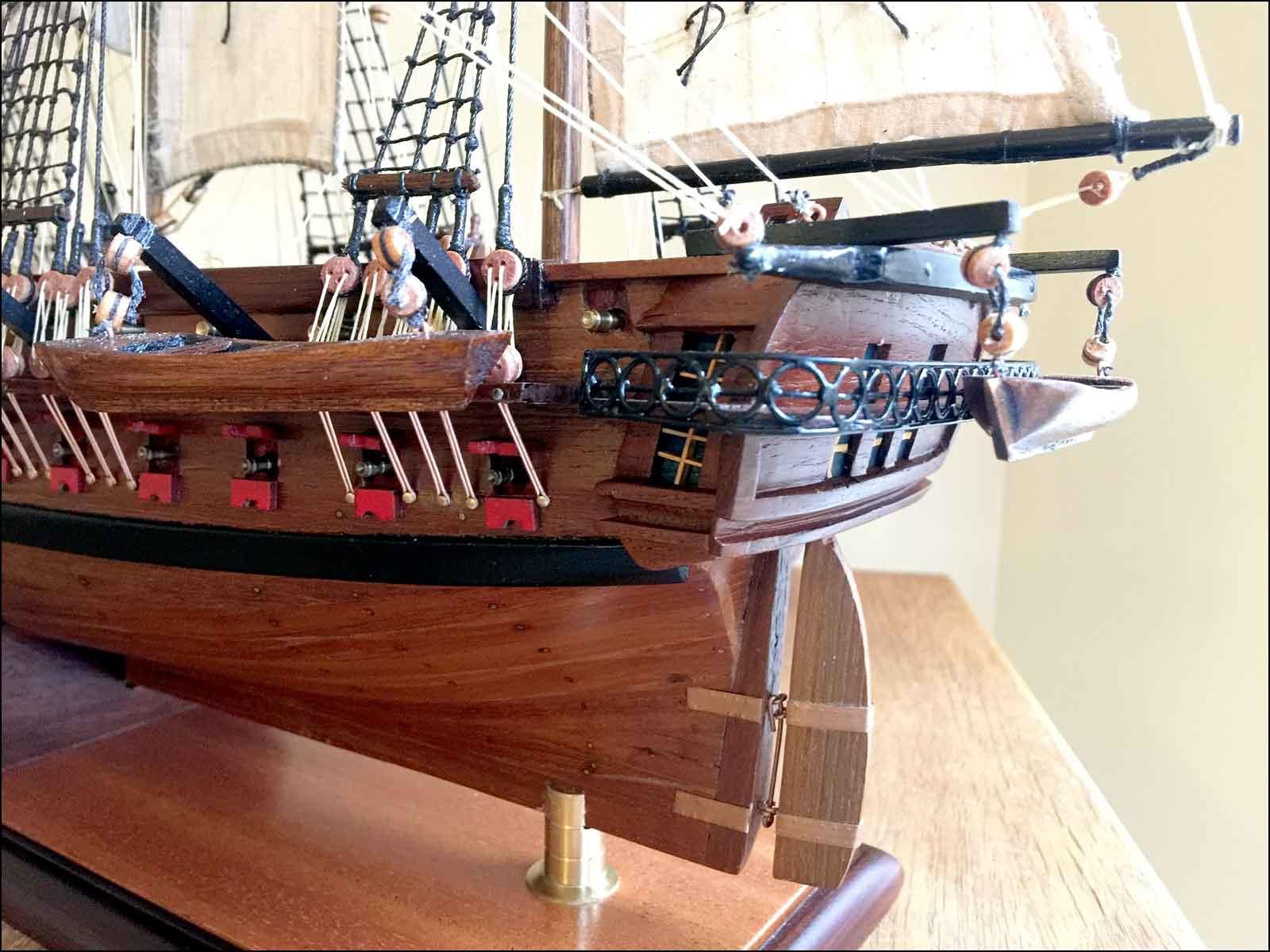 French ship Belle Poule model