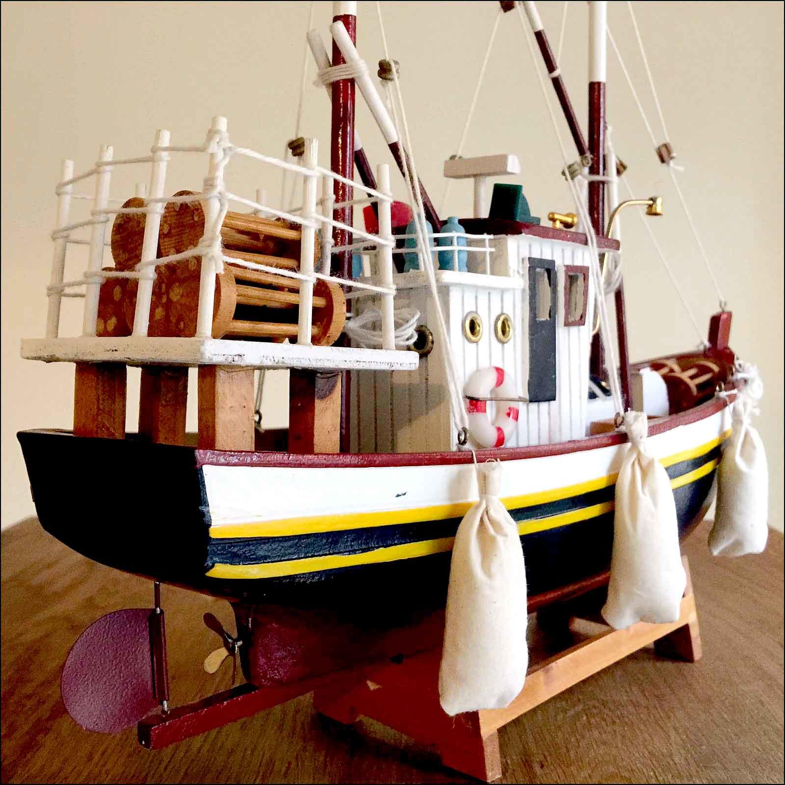 cornish fishing boat model