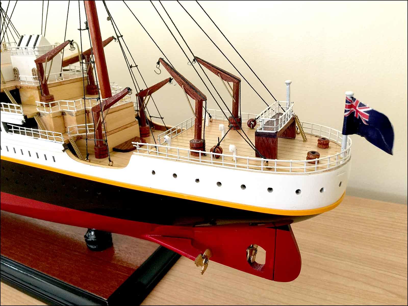 built Titanic model