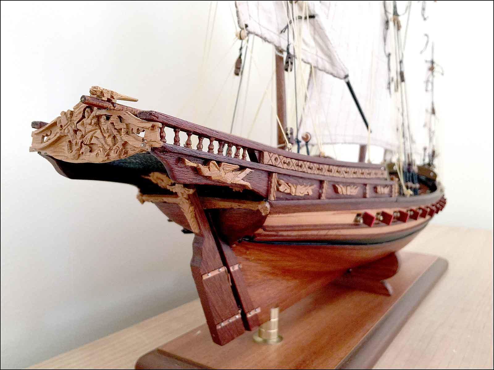 xebec ship model