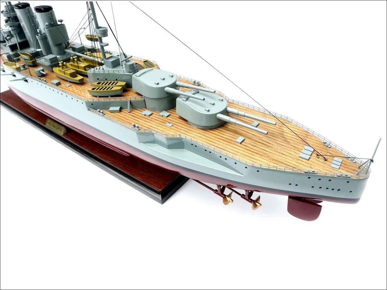WWI HMS Warspite model ship