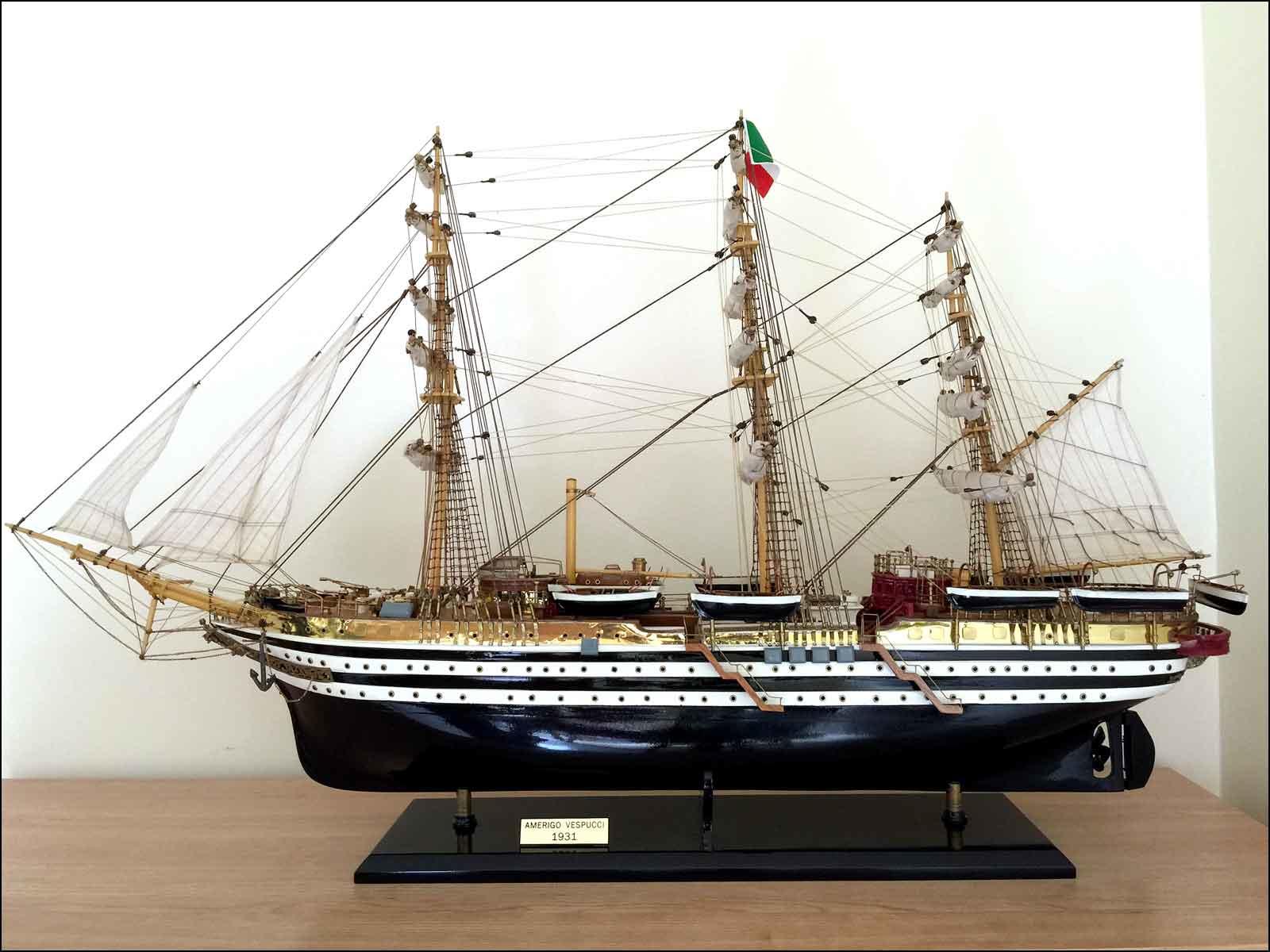 amerigo vespucci model ship