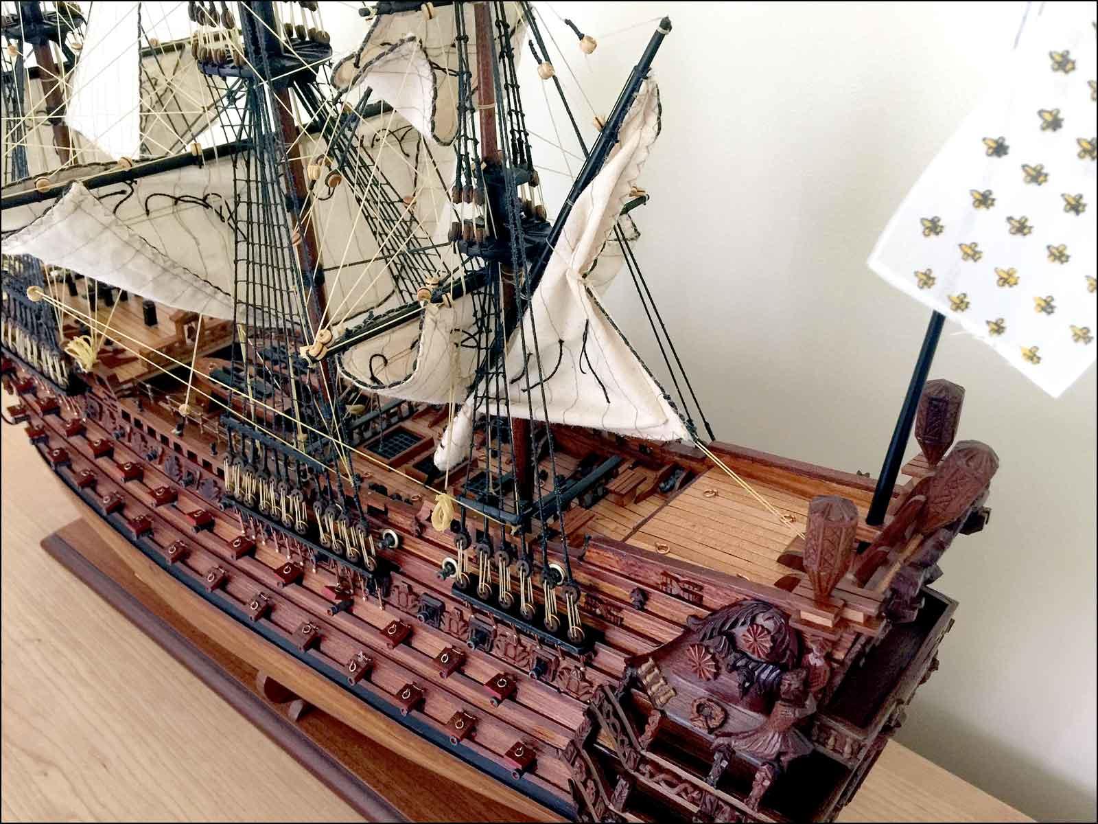 large model sailing ship Soleil Royal