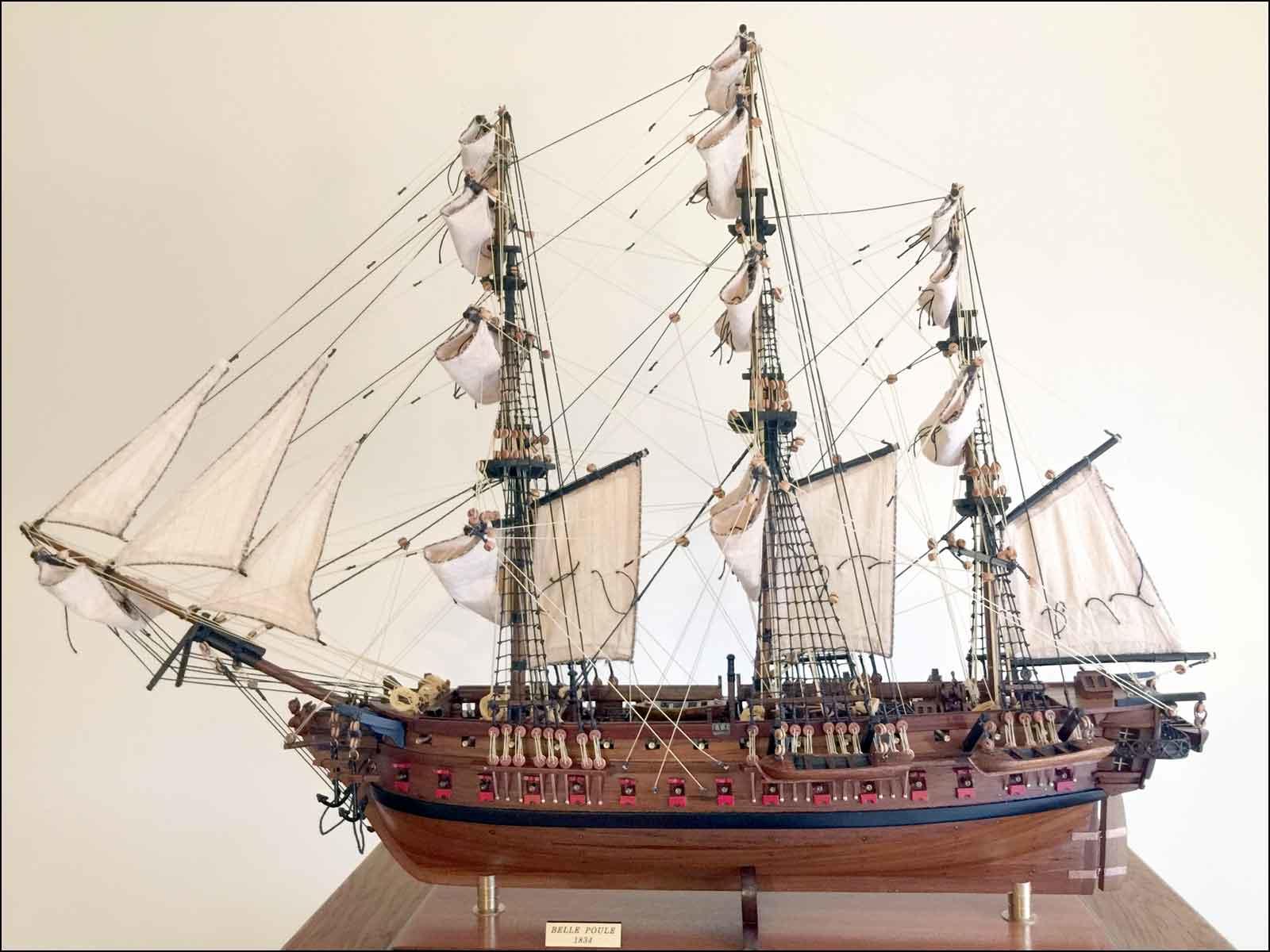 Belle Poule ship model