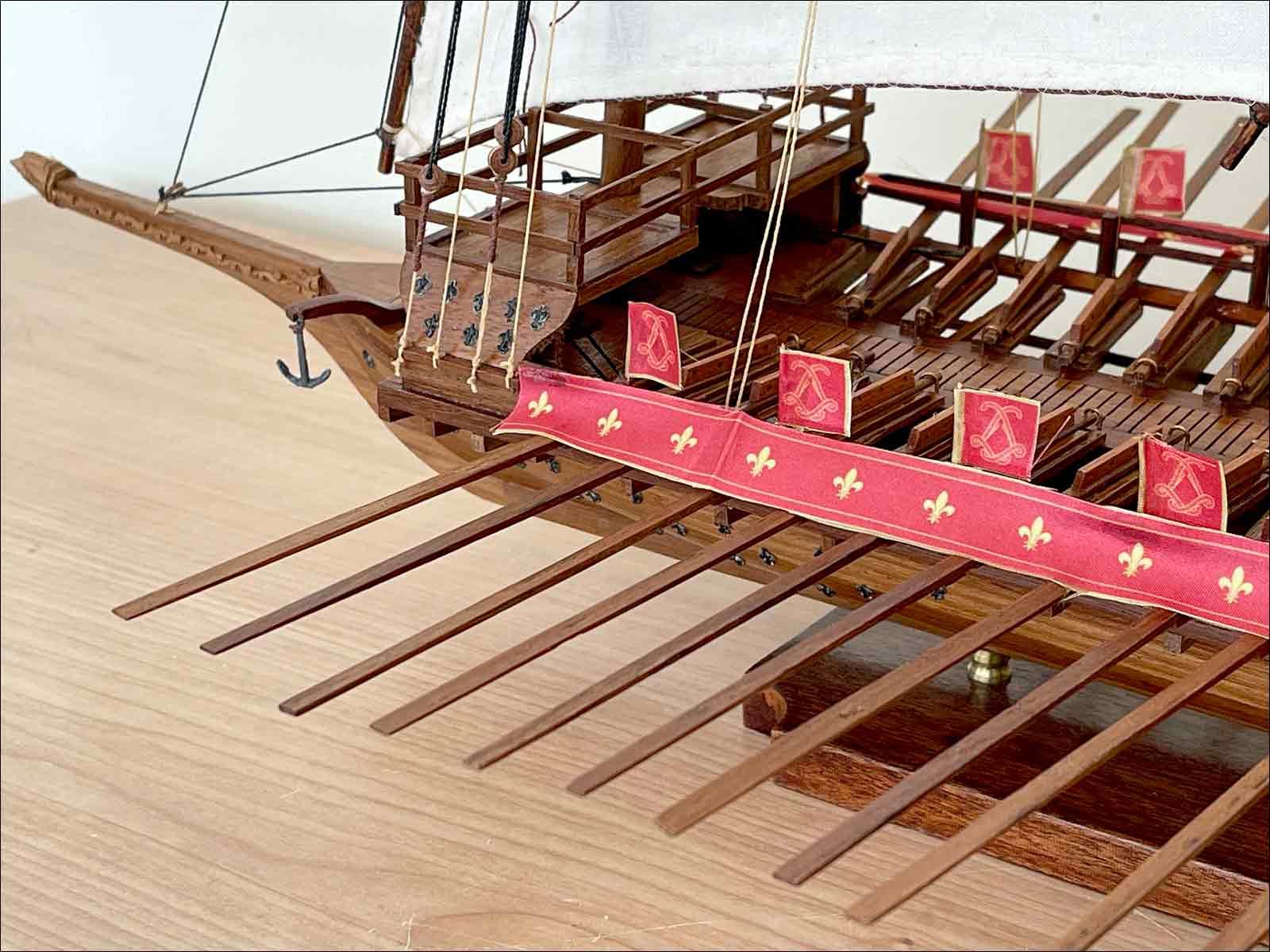 La Reale de France wooden model ship