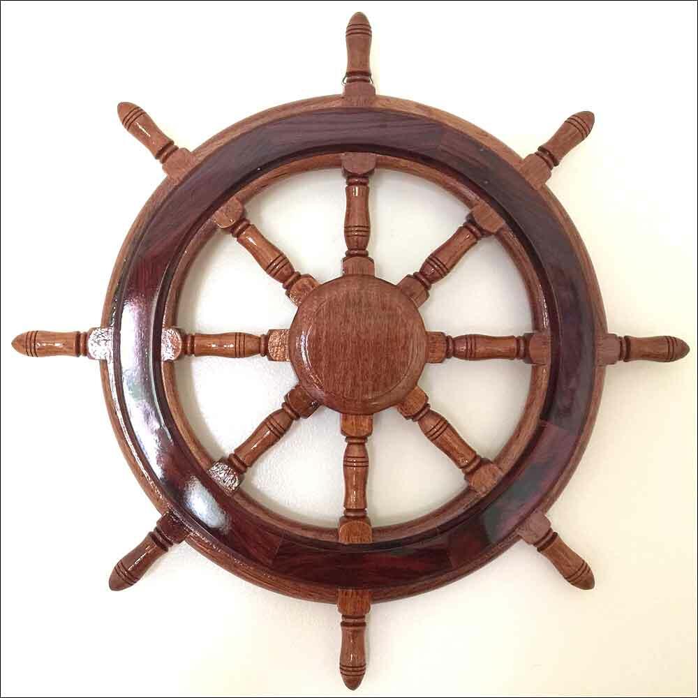 ornamental ship steering wheel