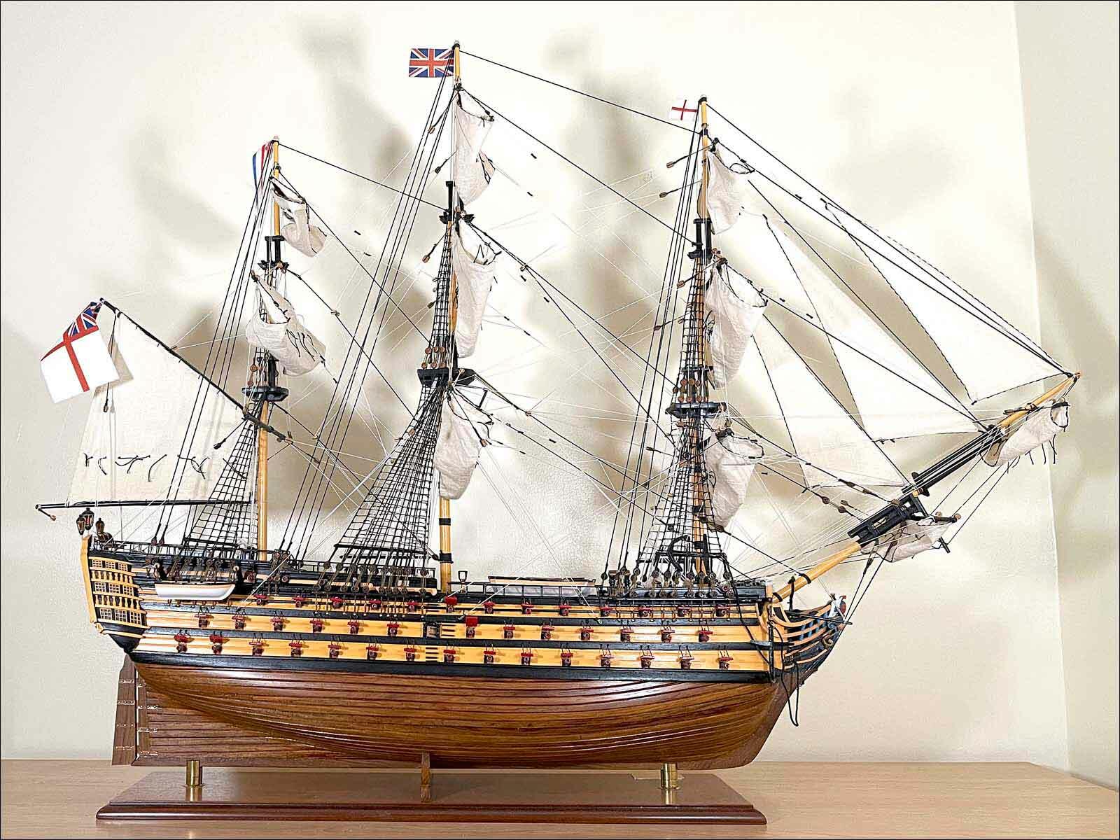 Large Wooden Ship Model Of HMS Victory