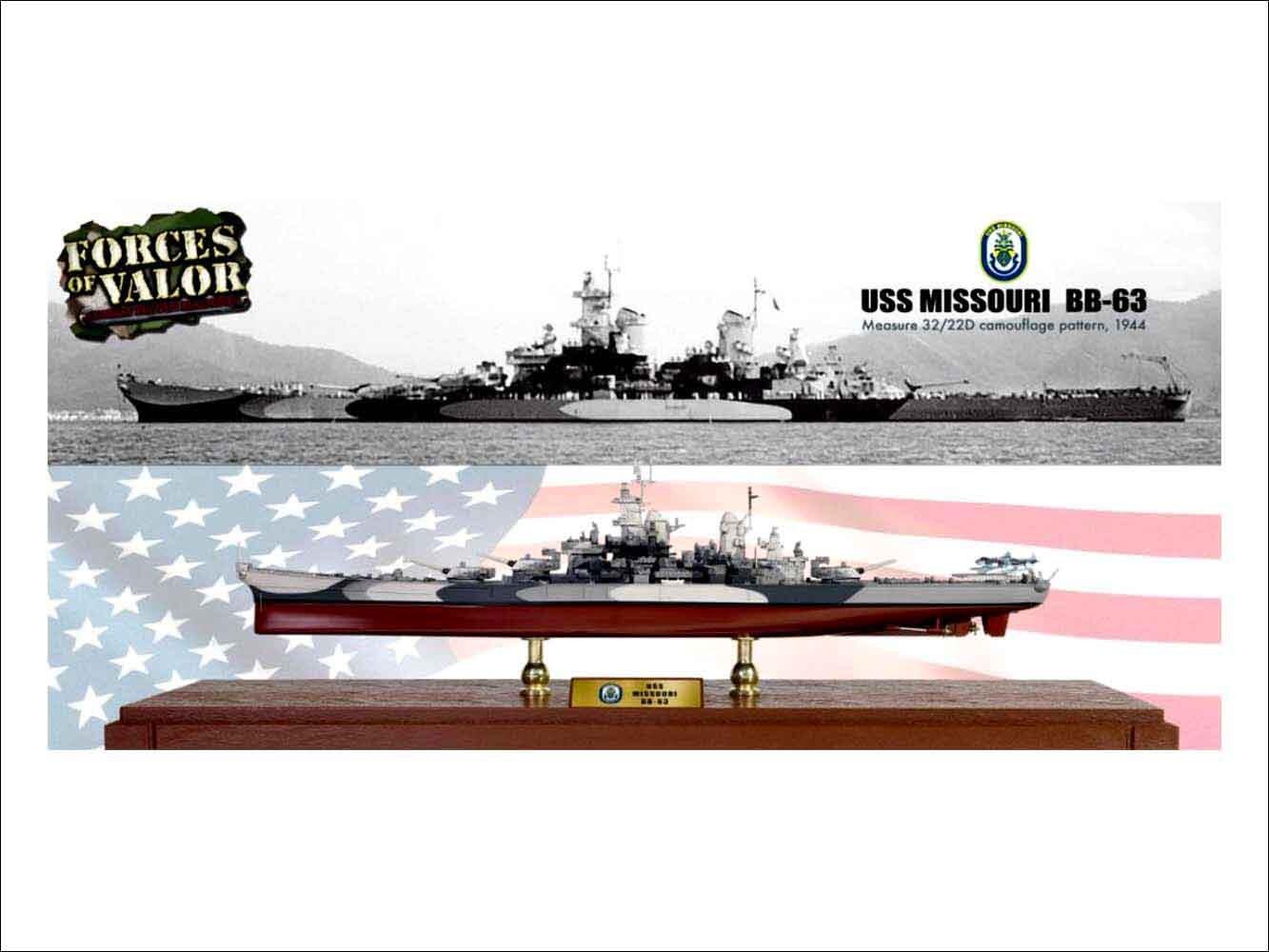 USS Missouri BB-63 diecast model for sale
