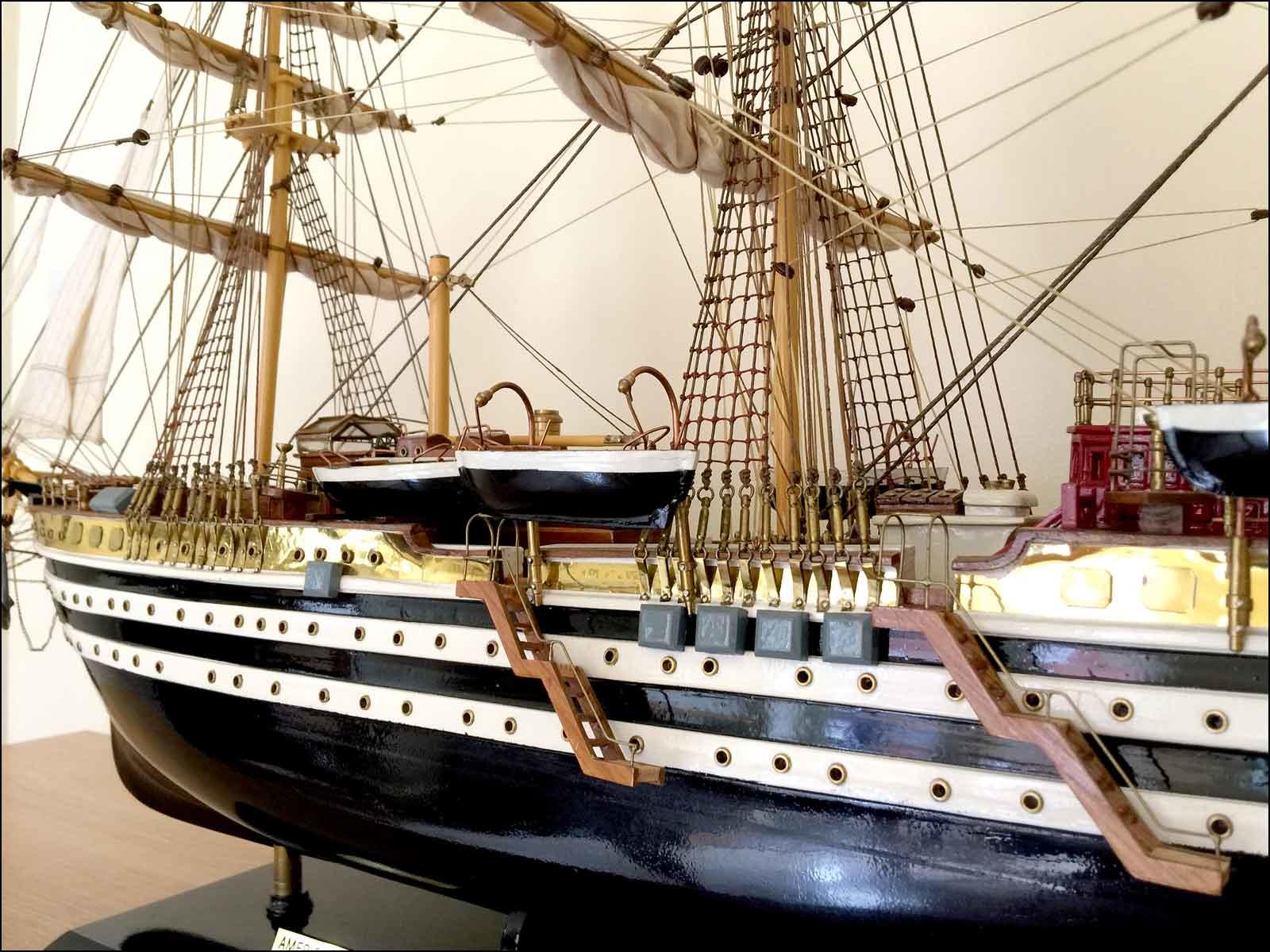 amerigo vespucci model ship