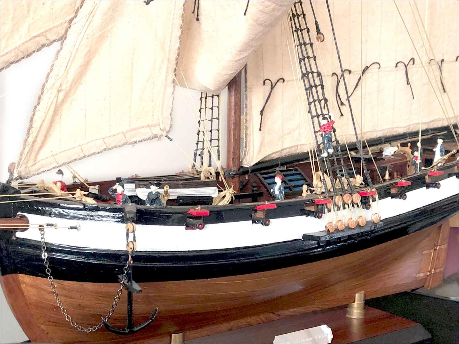 model cutter ship of HMS Swan