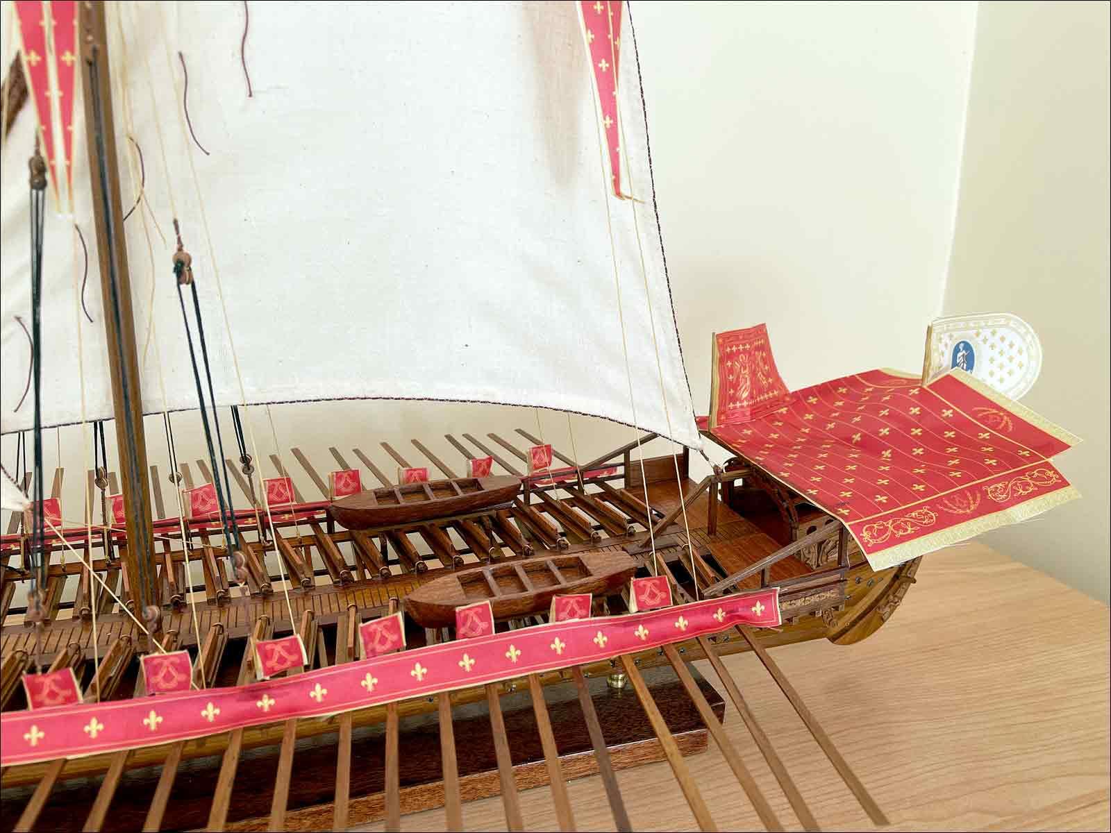 La Reale de France wooden model ship