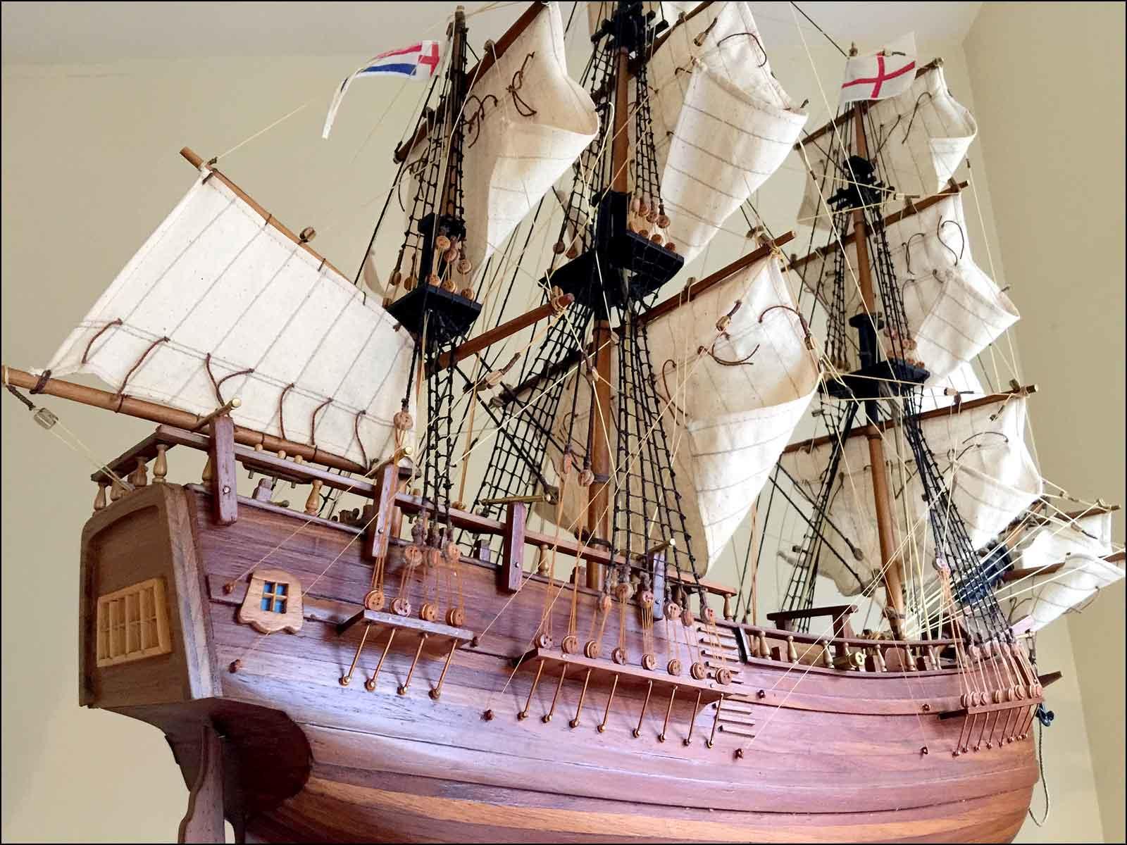 ready made model boat HMS Endeavour