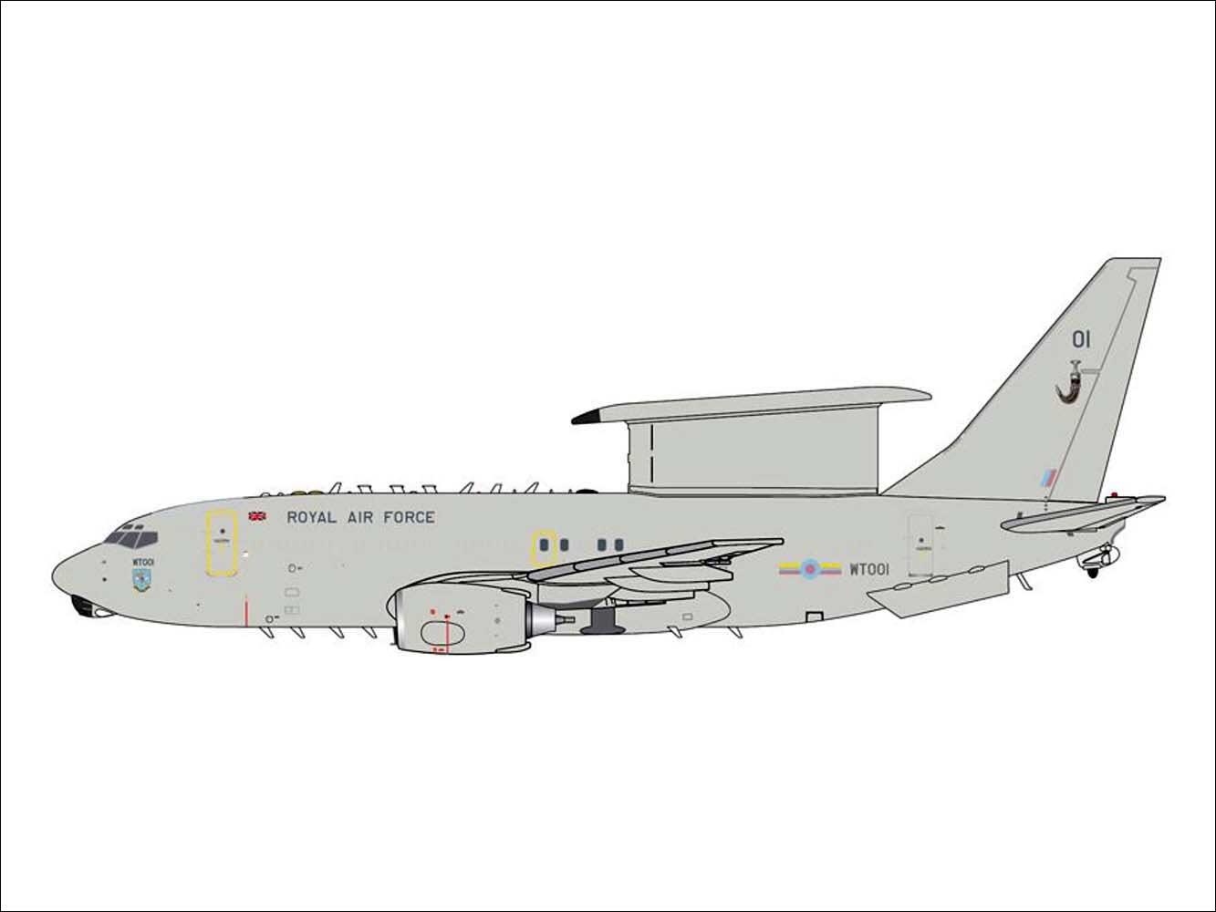 E-7 Wedgetail Royal Air Force model