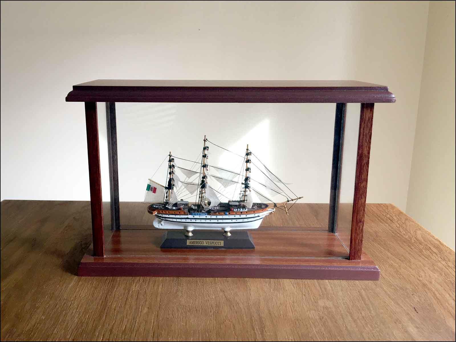 miniature ornamental sailing ship